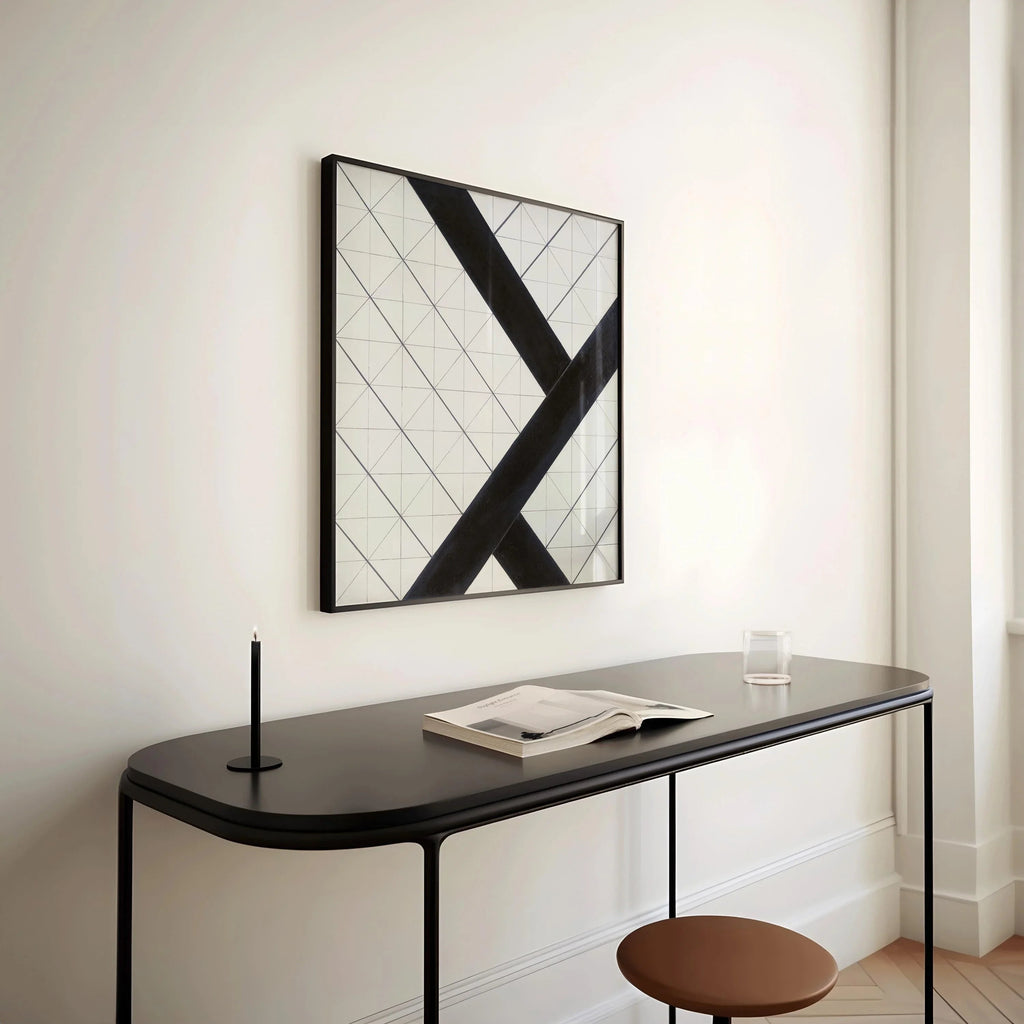 Estampe « Contre-composition VI » de Theo van Doesburg : Art moderne Bauhaus (Encadrée disponible)