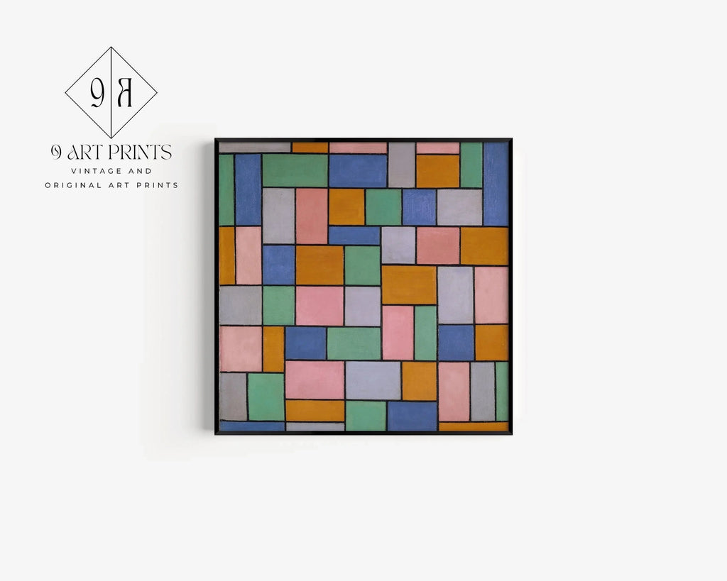 Theo van Doesburg Print : Composition en dissonances, Art du Bauhaus