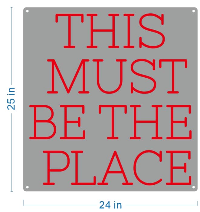 C'EST ICI qu'il faut aller ! Enseigne lumineuse personnalisée