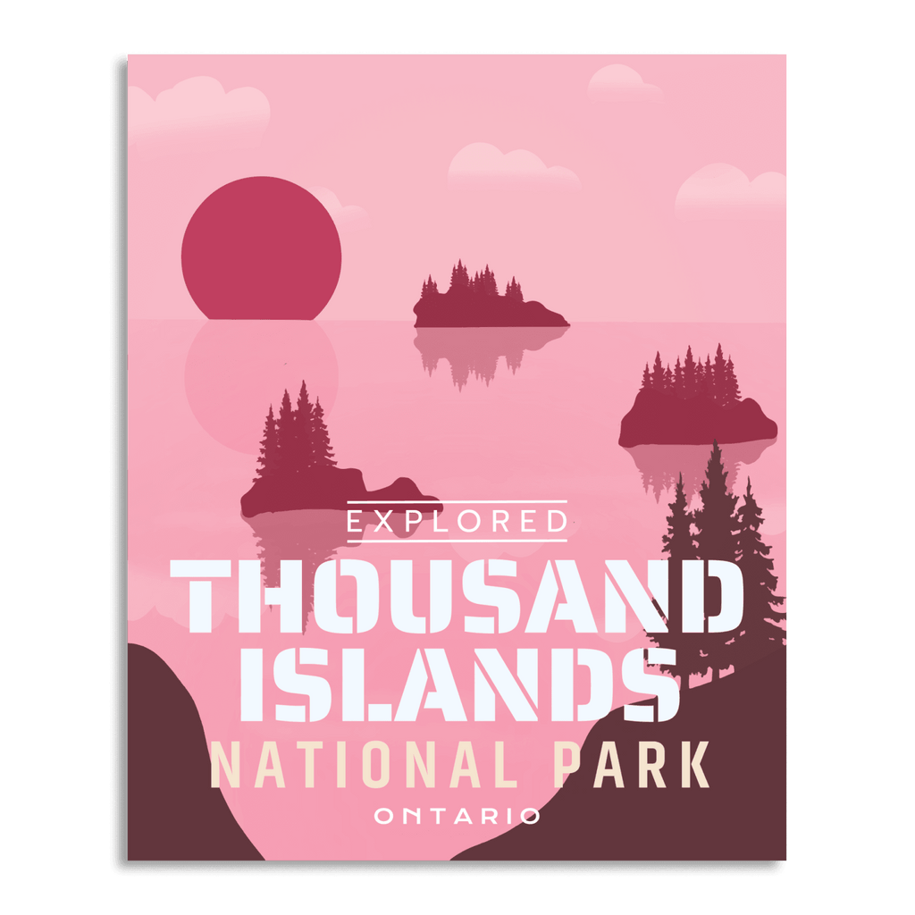 Thousand Islands National Park 'Explored' Poster, Canada Parks