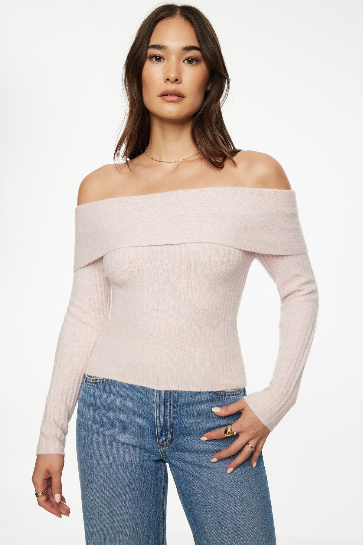 Pull à épaules dénudées Laura Heavenlyarn™