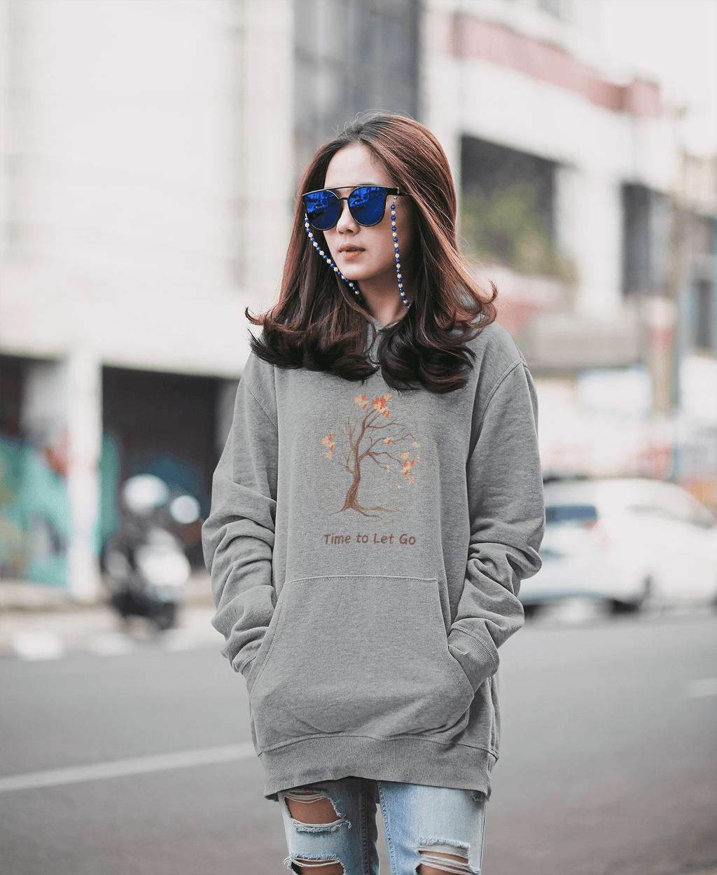 Time to Let Go Recycled Fleece Hoodie|RowanTree