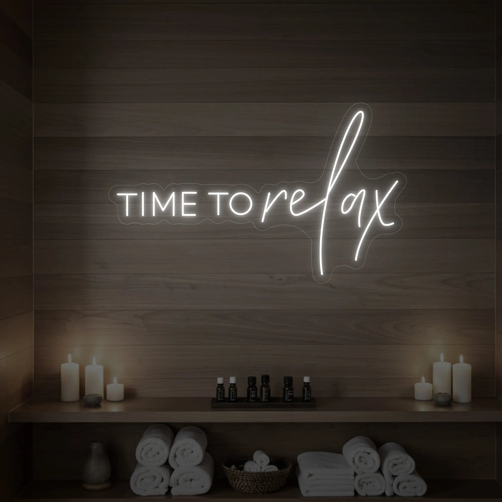 Enseigne lumineuse Time to Relax V1