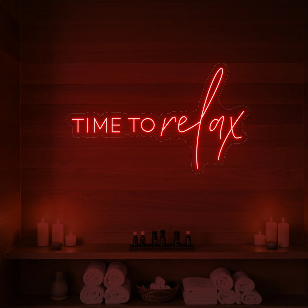 Enseigne lumineuse Time to Relax V1
