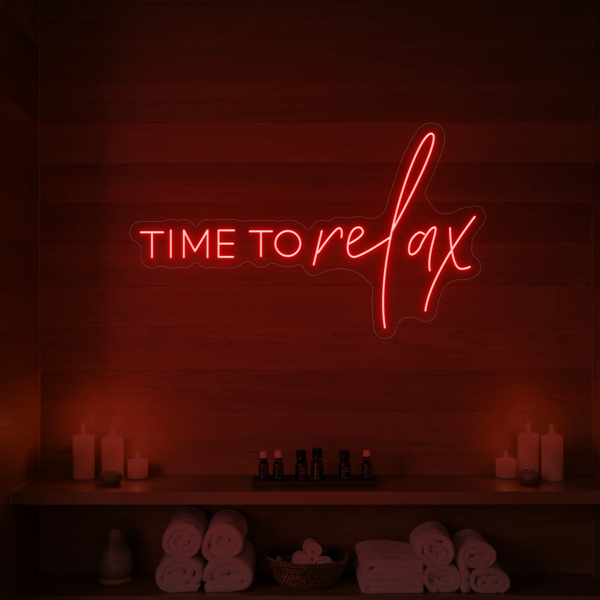 Enseigne lumineuse Time to Relax V1