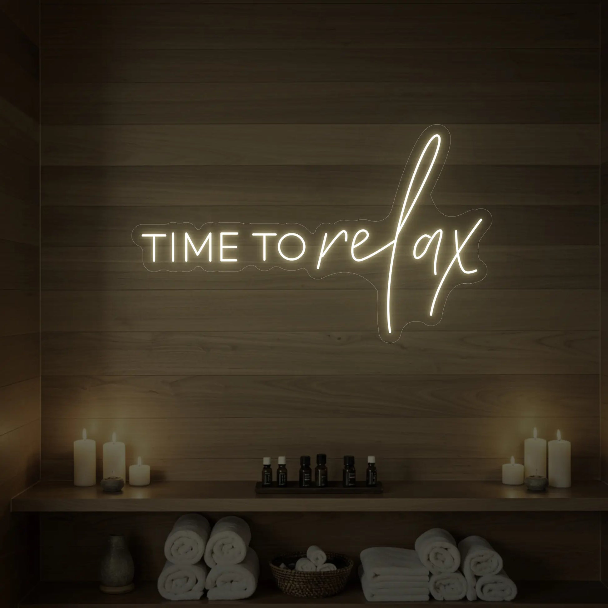Enseigne lumineuse Time to Relax V1