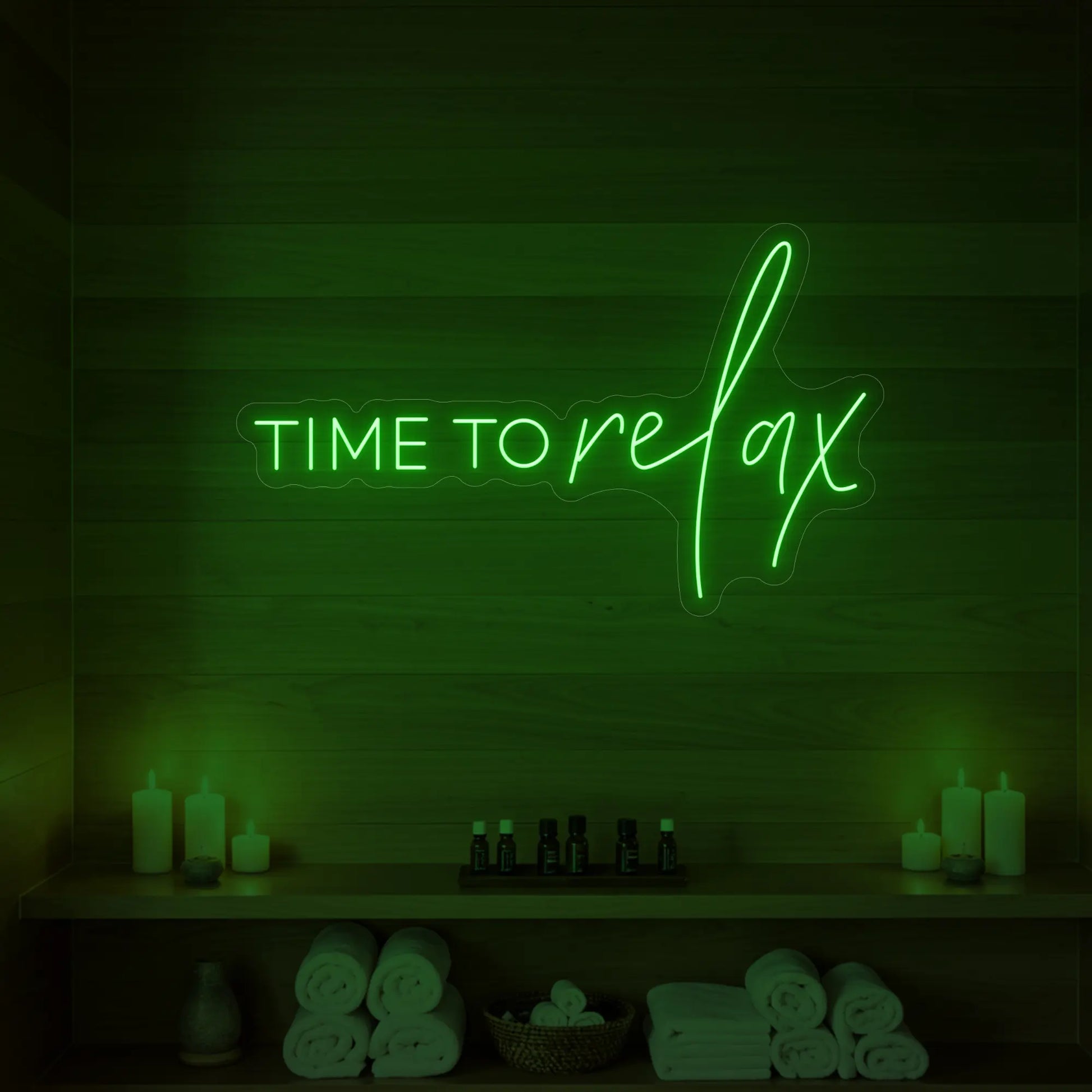 Enseigne lumineuse Time to Relax V1