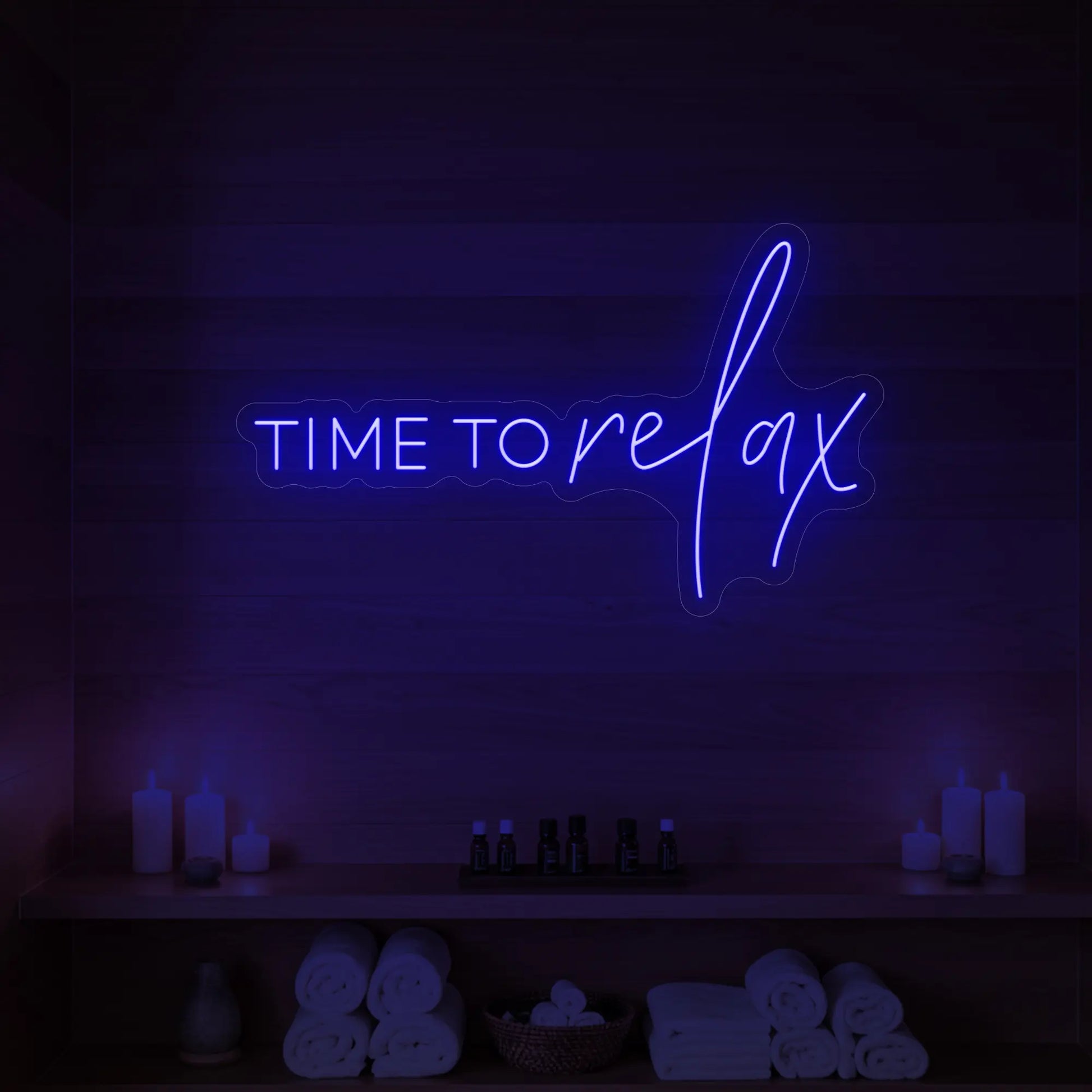 Enseigne lumineuse Time to Relax V1