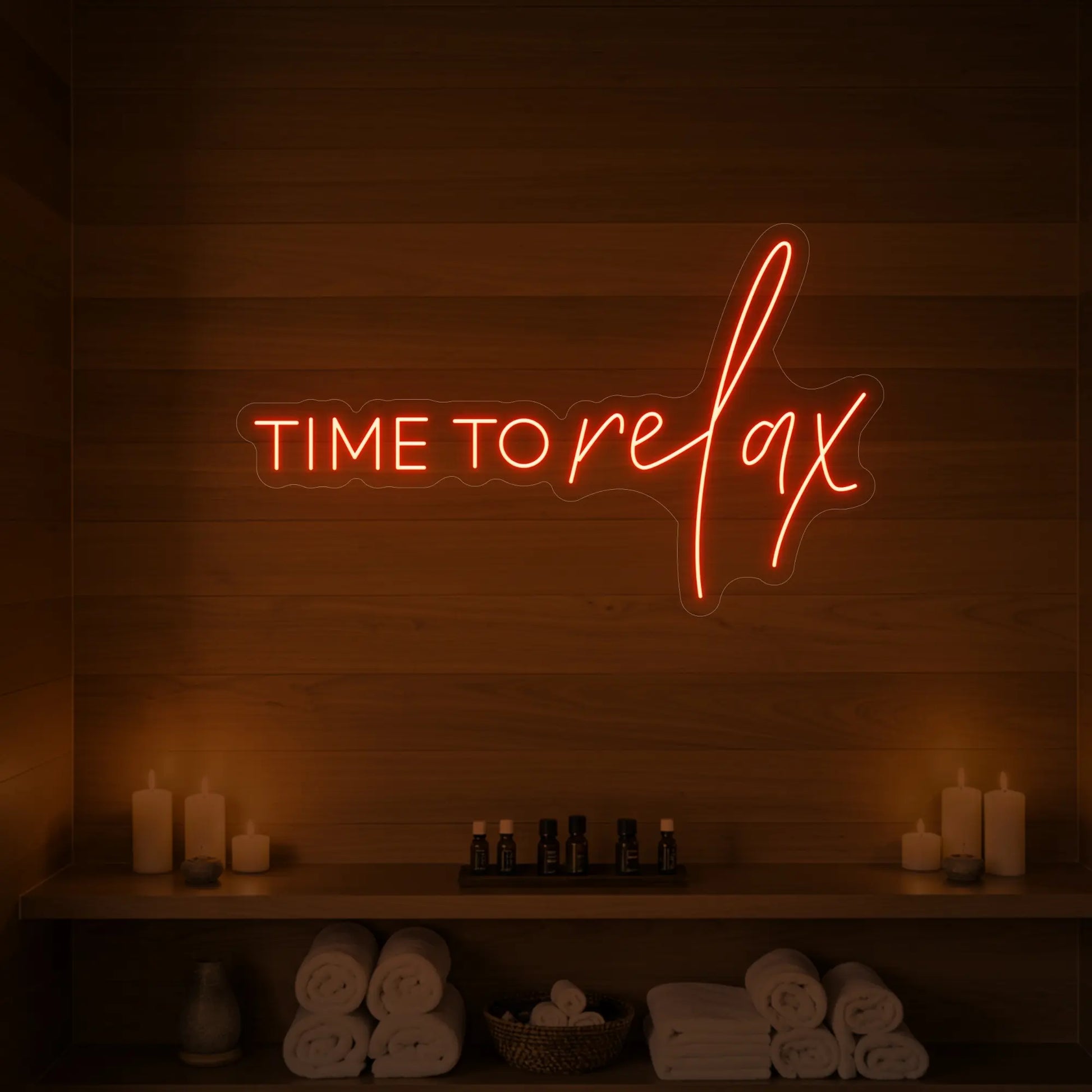 Enseigne lumineuse Time to Relax V1