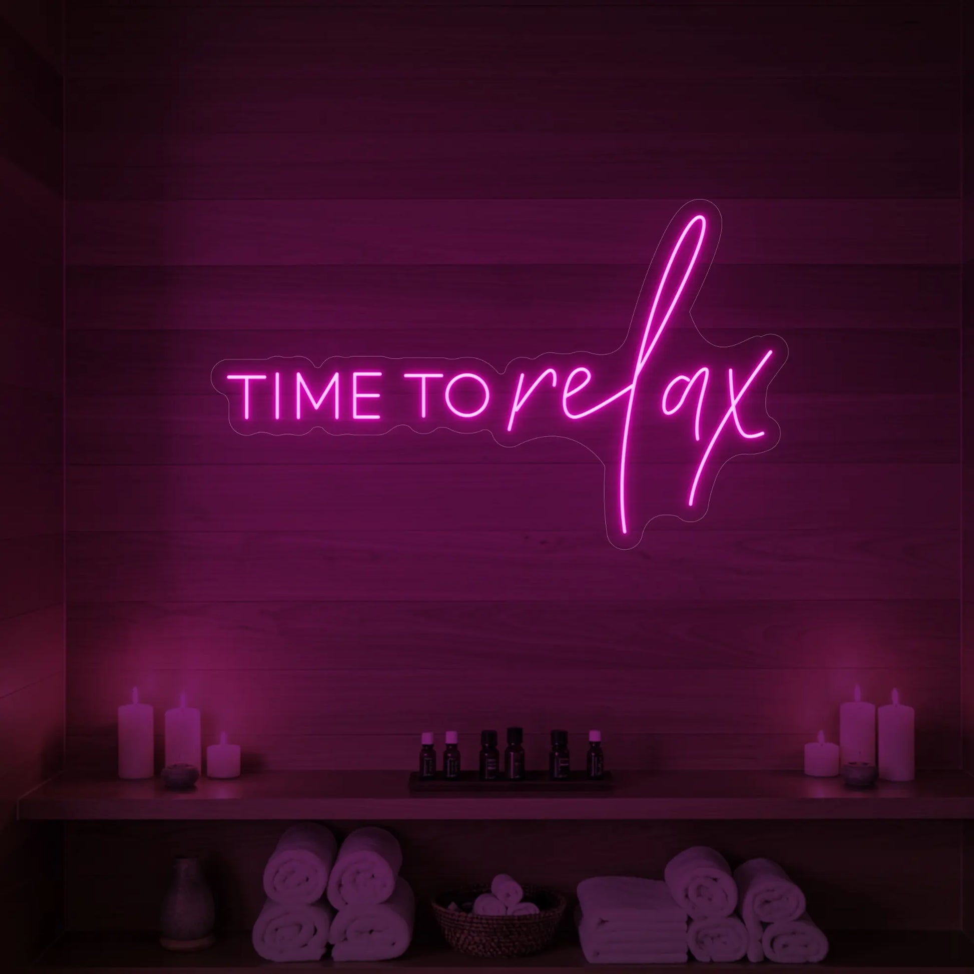 Enseigne lumineuse Time to Relax V1