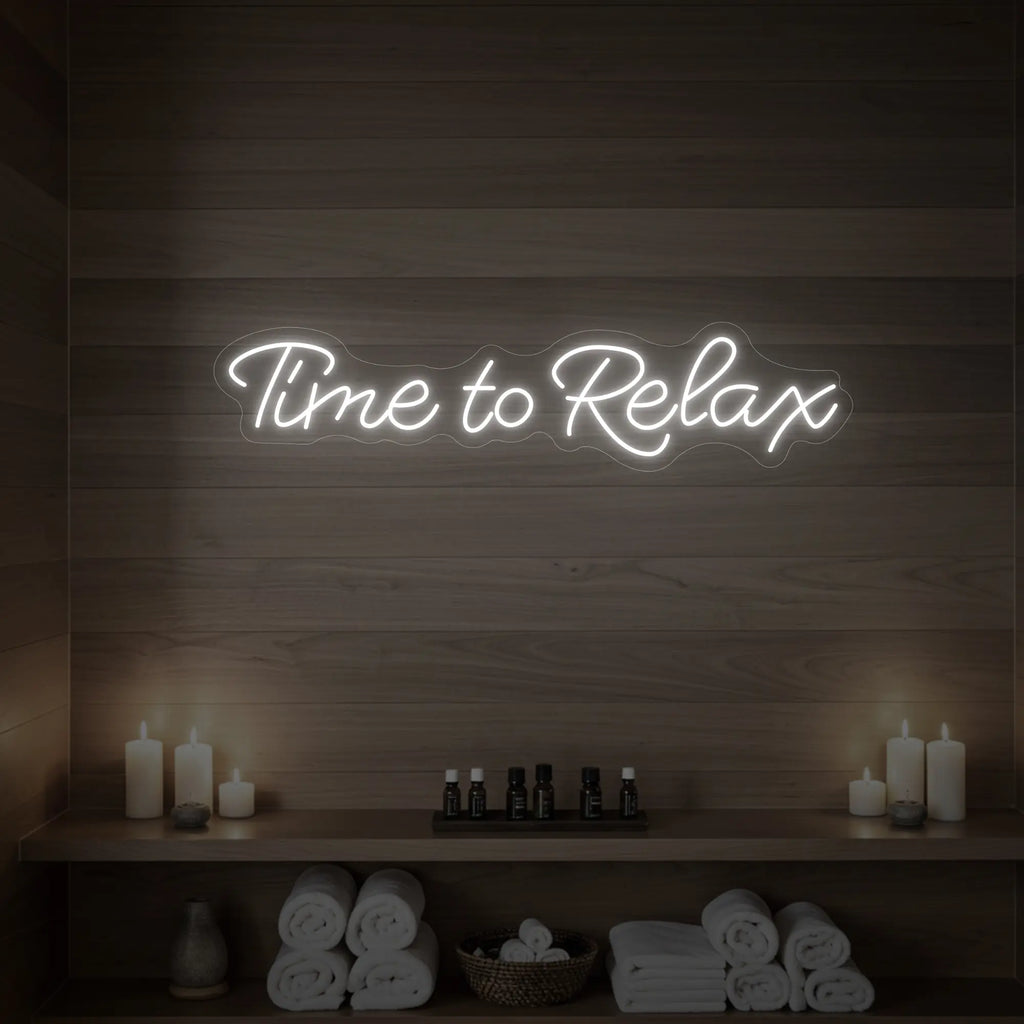 Time to Relax V2 Neon Sign