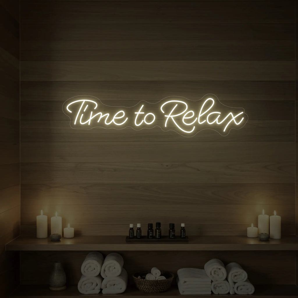 Time to Relax V2 Neon Sign