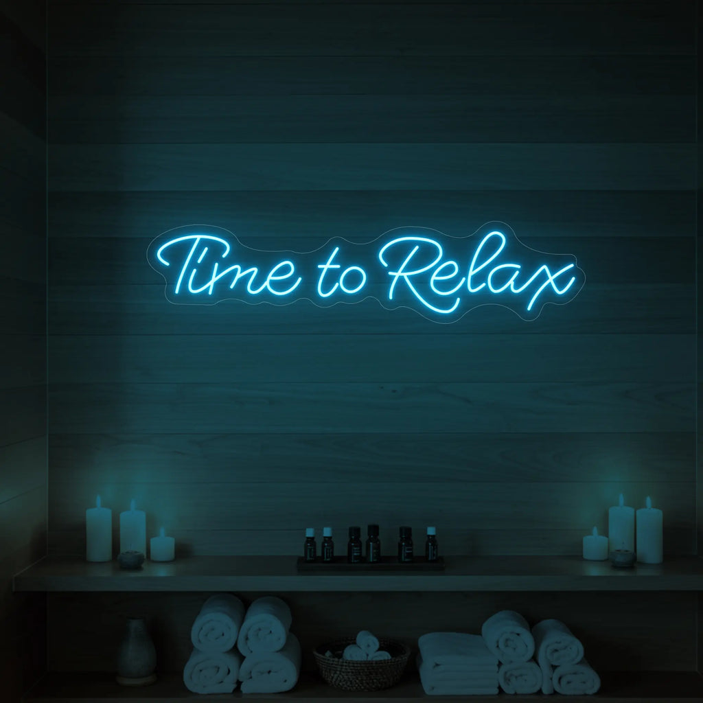 Time to Relax V2 Neon Sign
