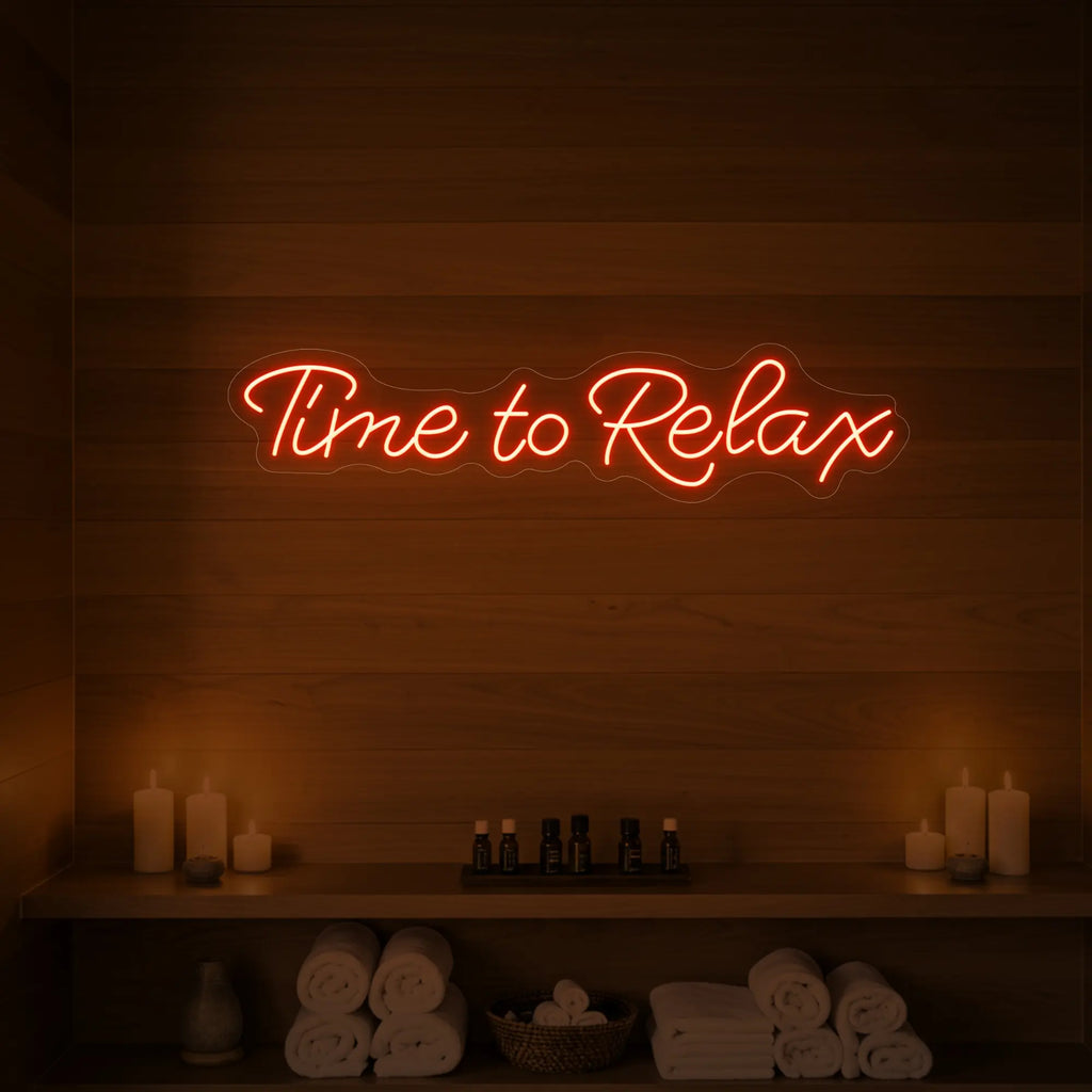 Time to Relax V2 Neon Sign