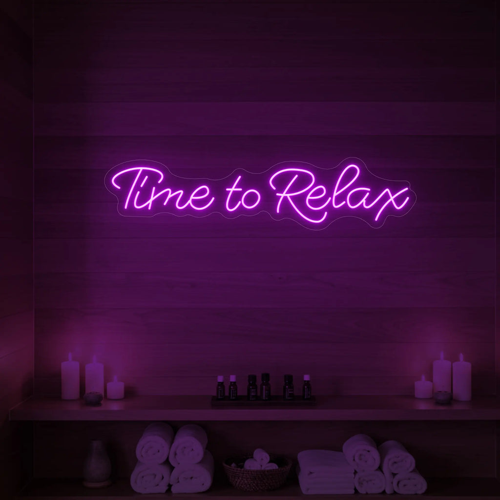 Time to Relax V2 Neon Sign