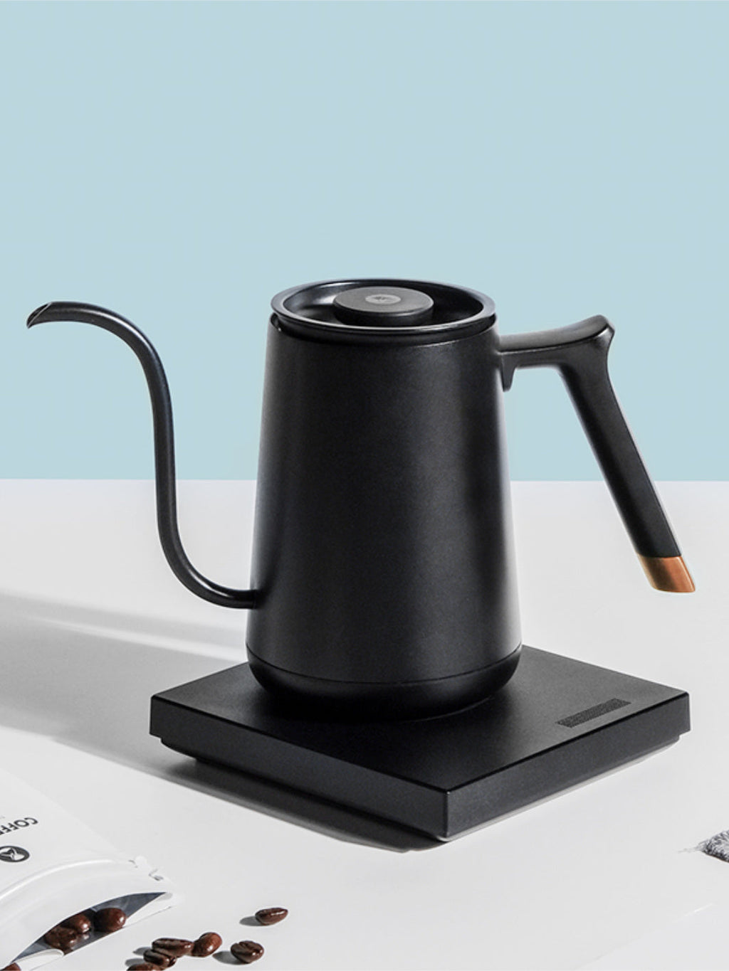 TIMEMORE Fish Electric Pourover Kettle (120V) (1000W/600ml) (Black)