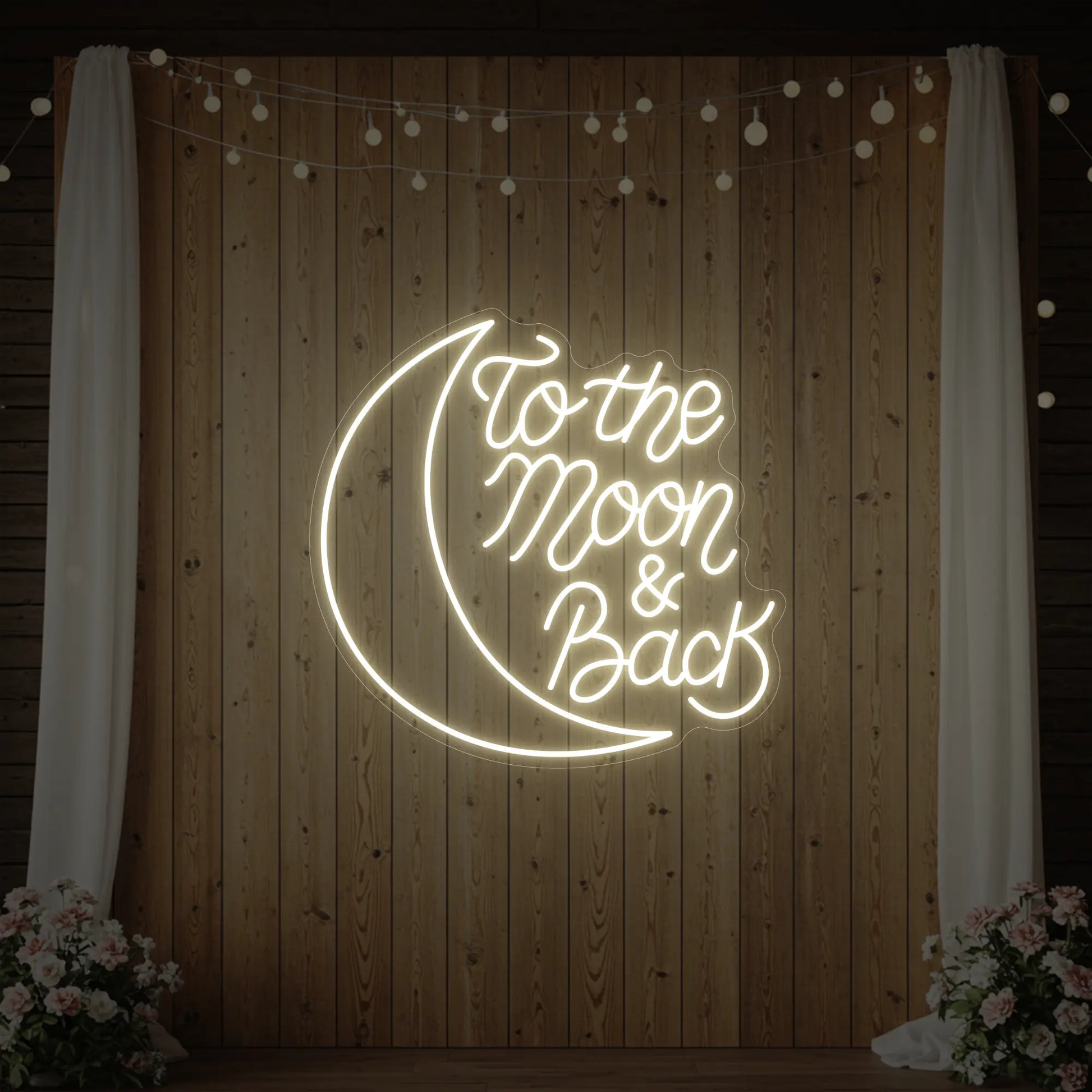 To The Moon & Back V1 Neon Sign