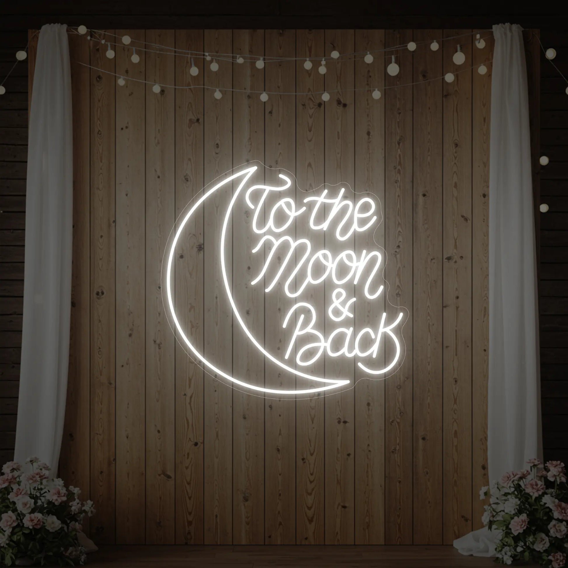 To The Moon & Back V1 Neon Sign