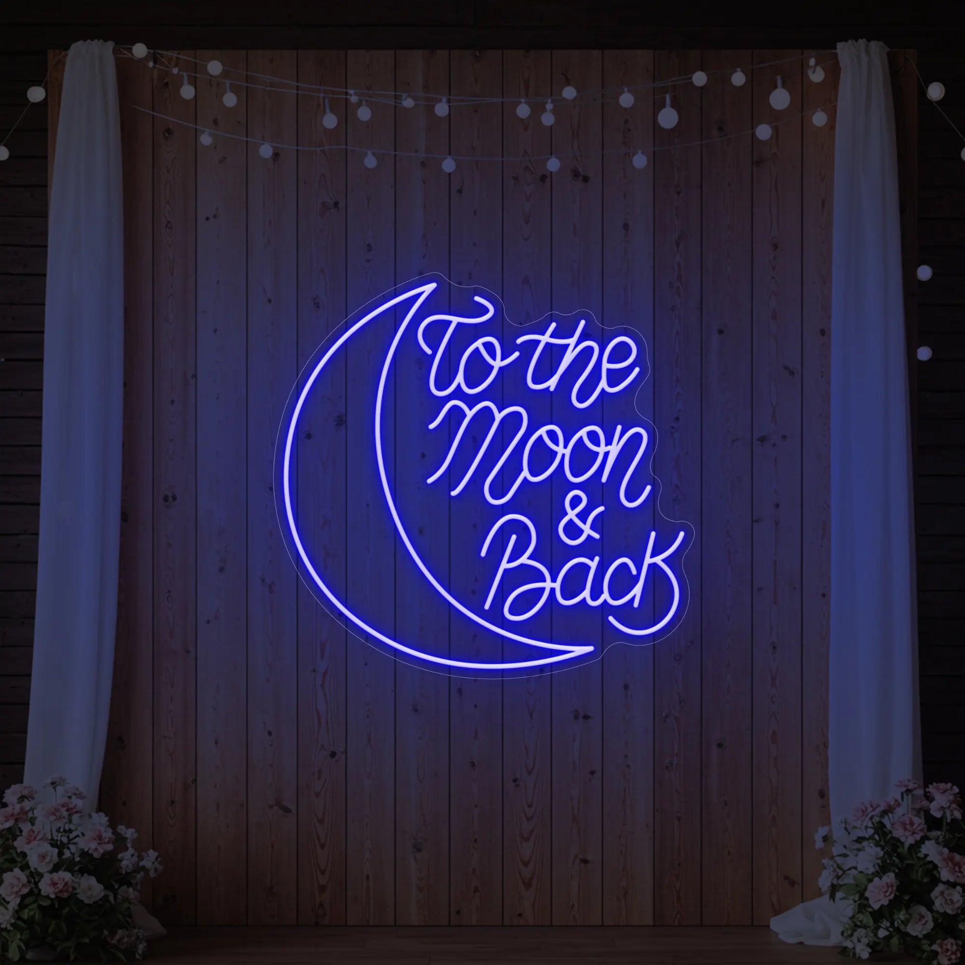 To The Moon & Back V1 Neon Sign
