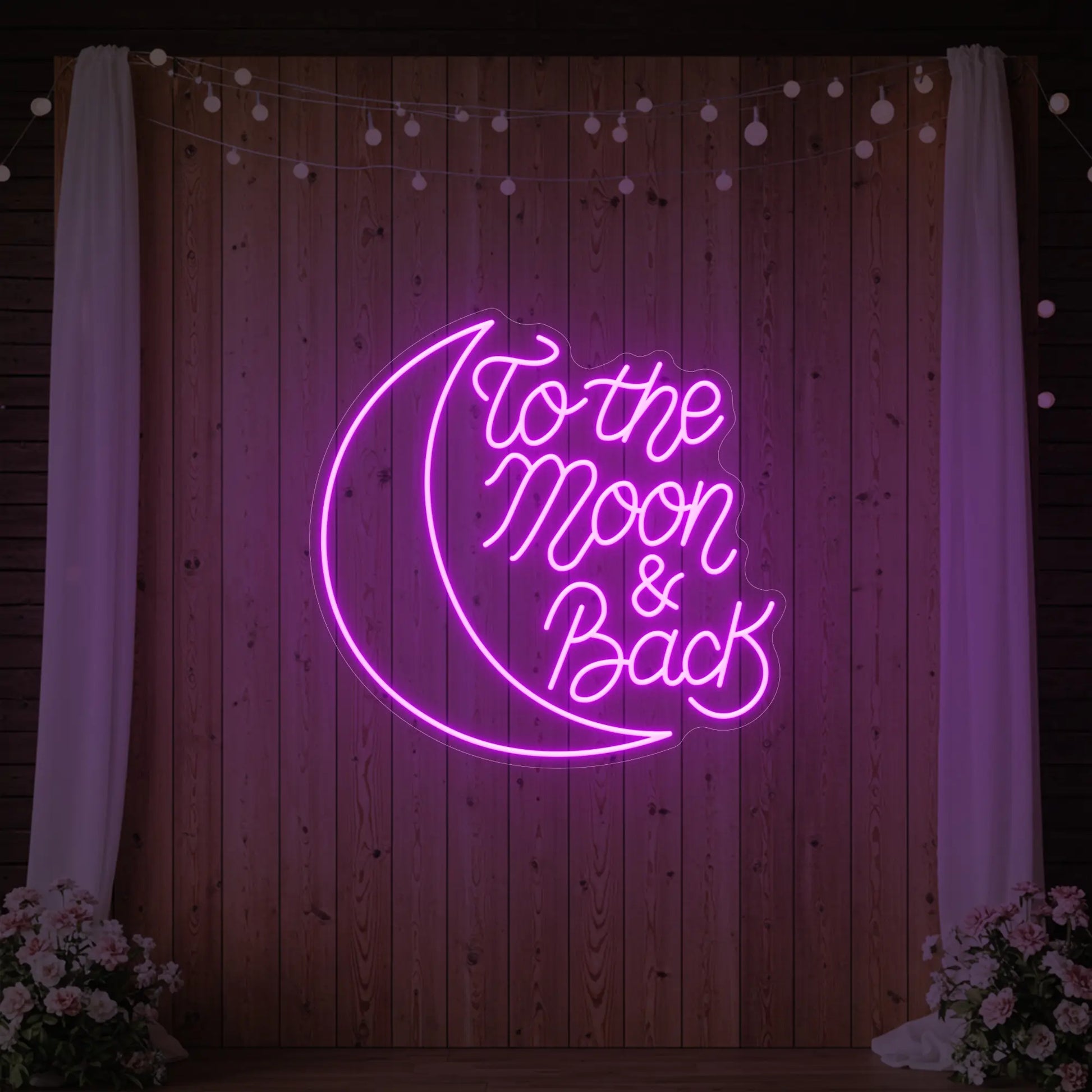 To The Moon & Back V1 Neon Sign