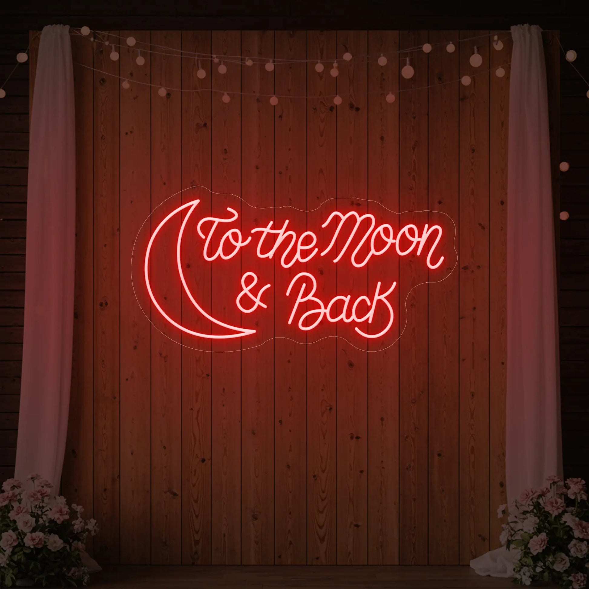 To The Moon & Back V2 Neon Sign