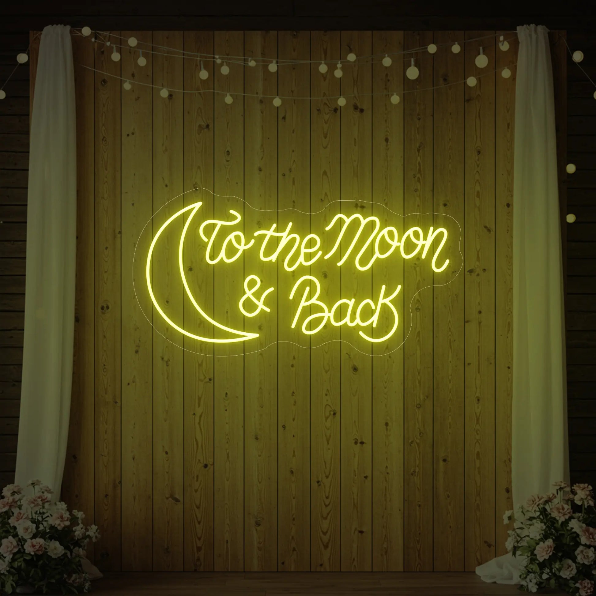 To The Moon & Back V2 Neon Sign