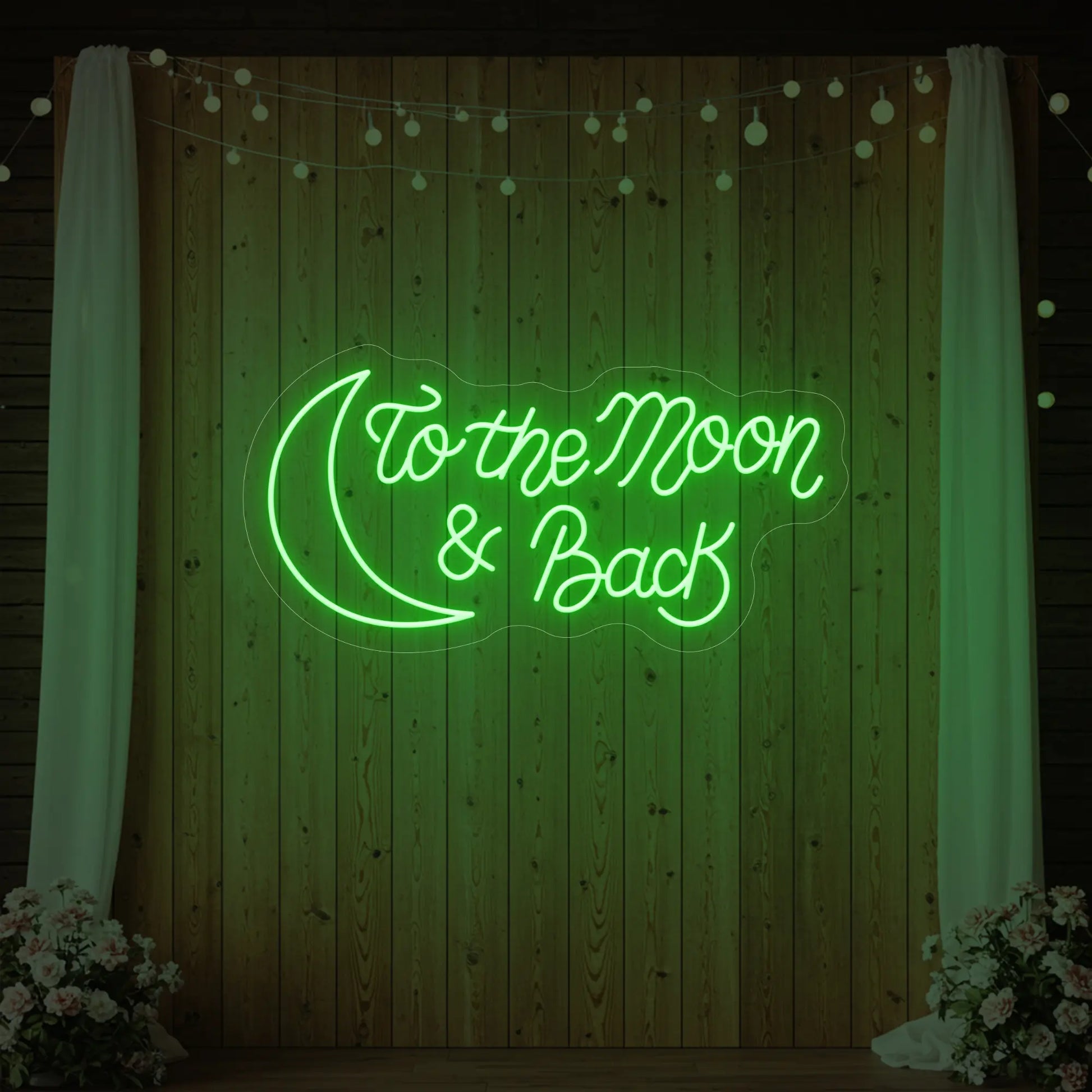 To The Moon & Back V2 Neon Sign