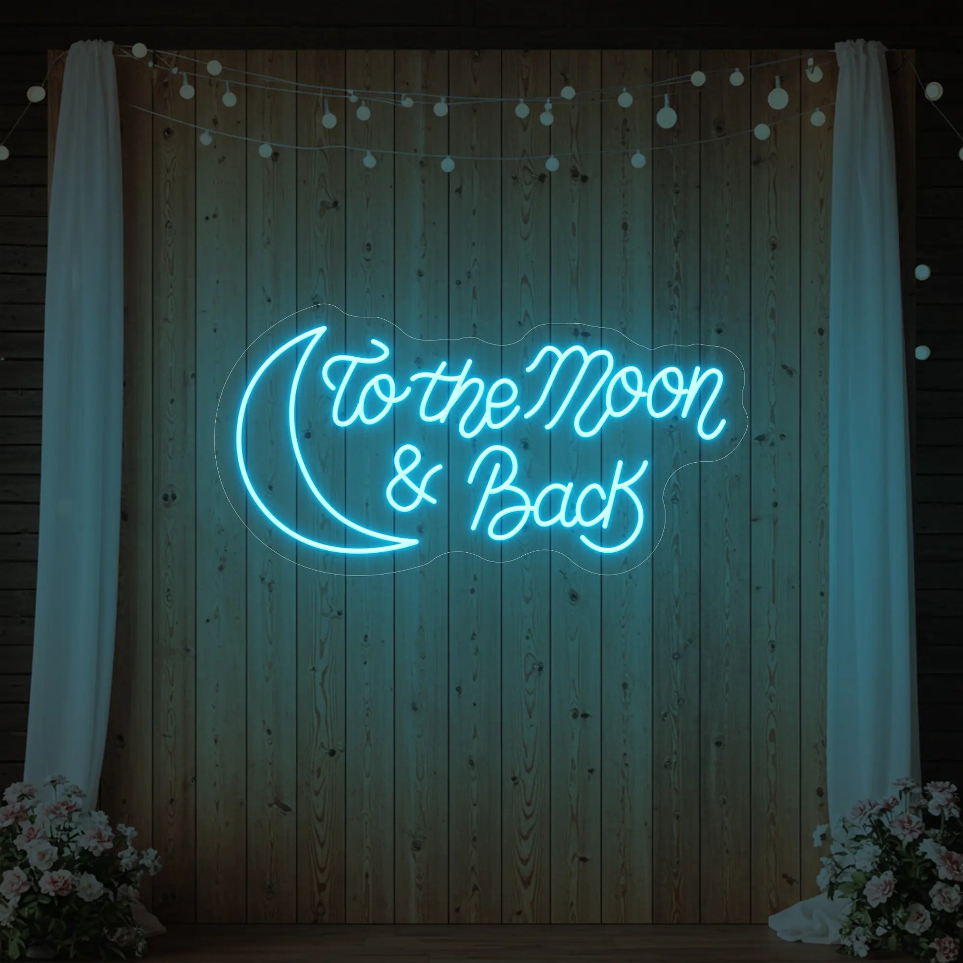 To The Moon & Back V2 Neon Sign