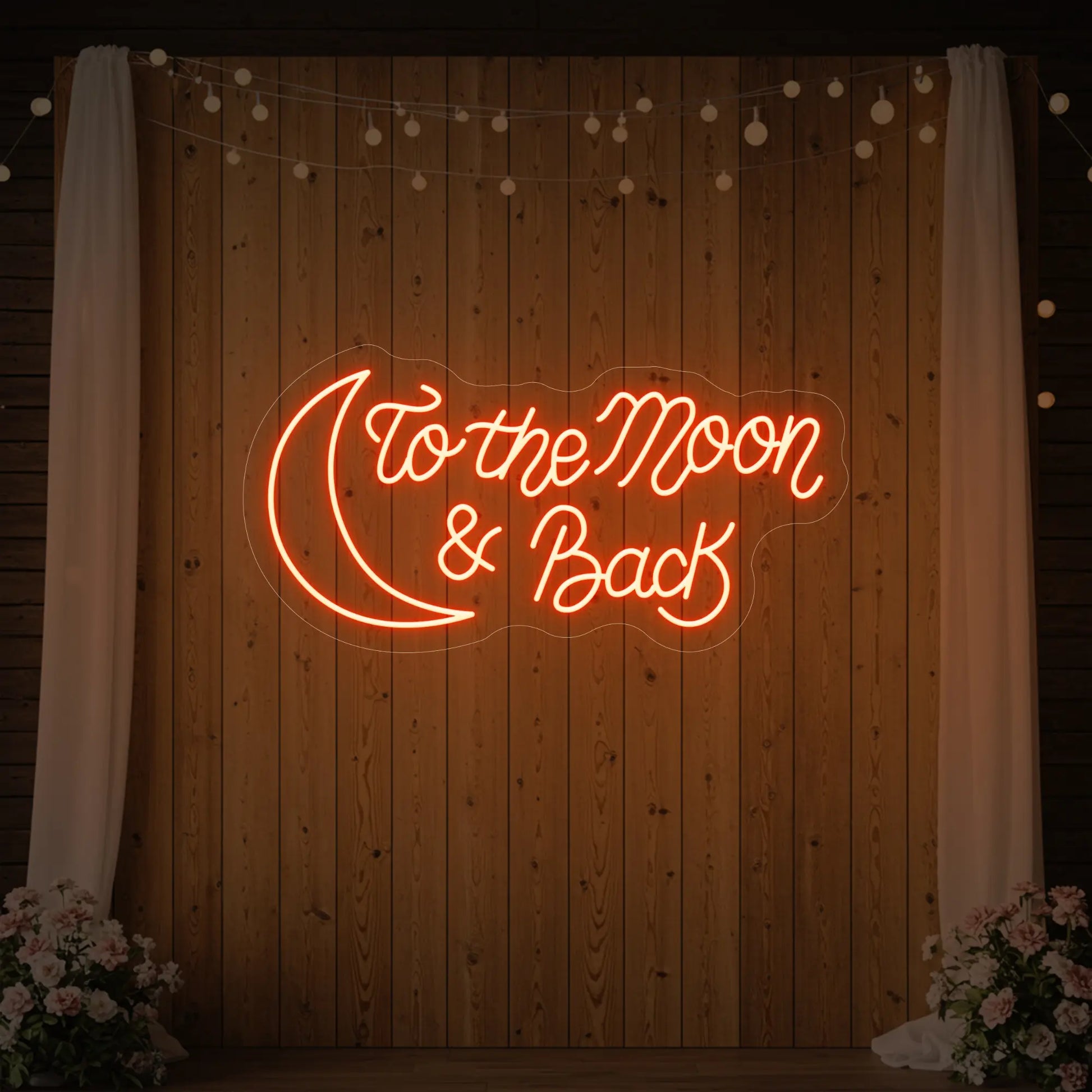 To The Moon & Back V2 Neon Sign