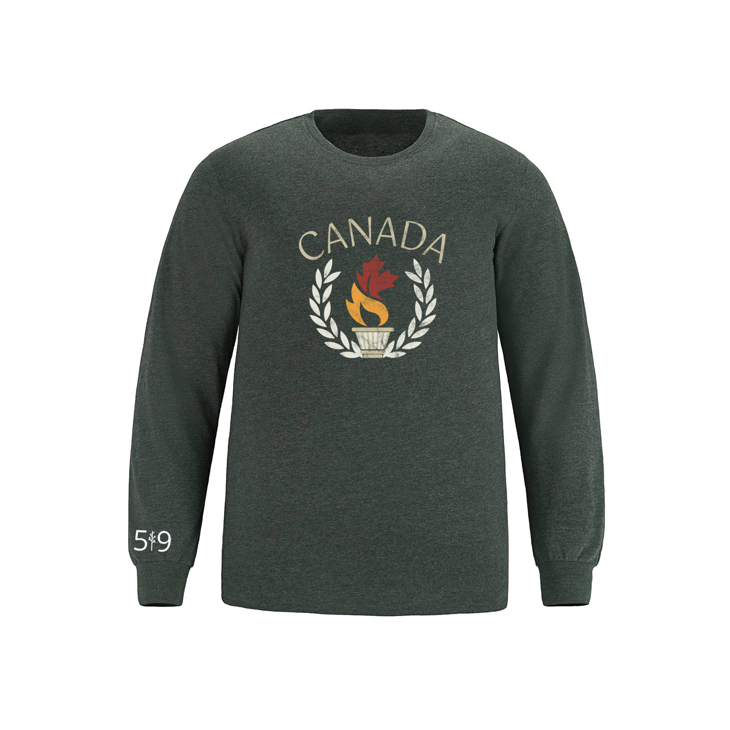 T-SHIRT À MANCHES LONGUES CANADA TORCH (HOMME)