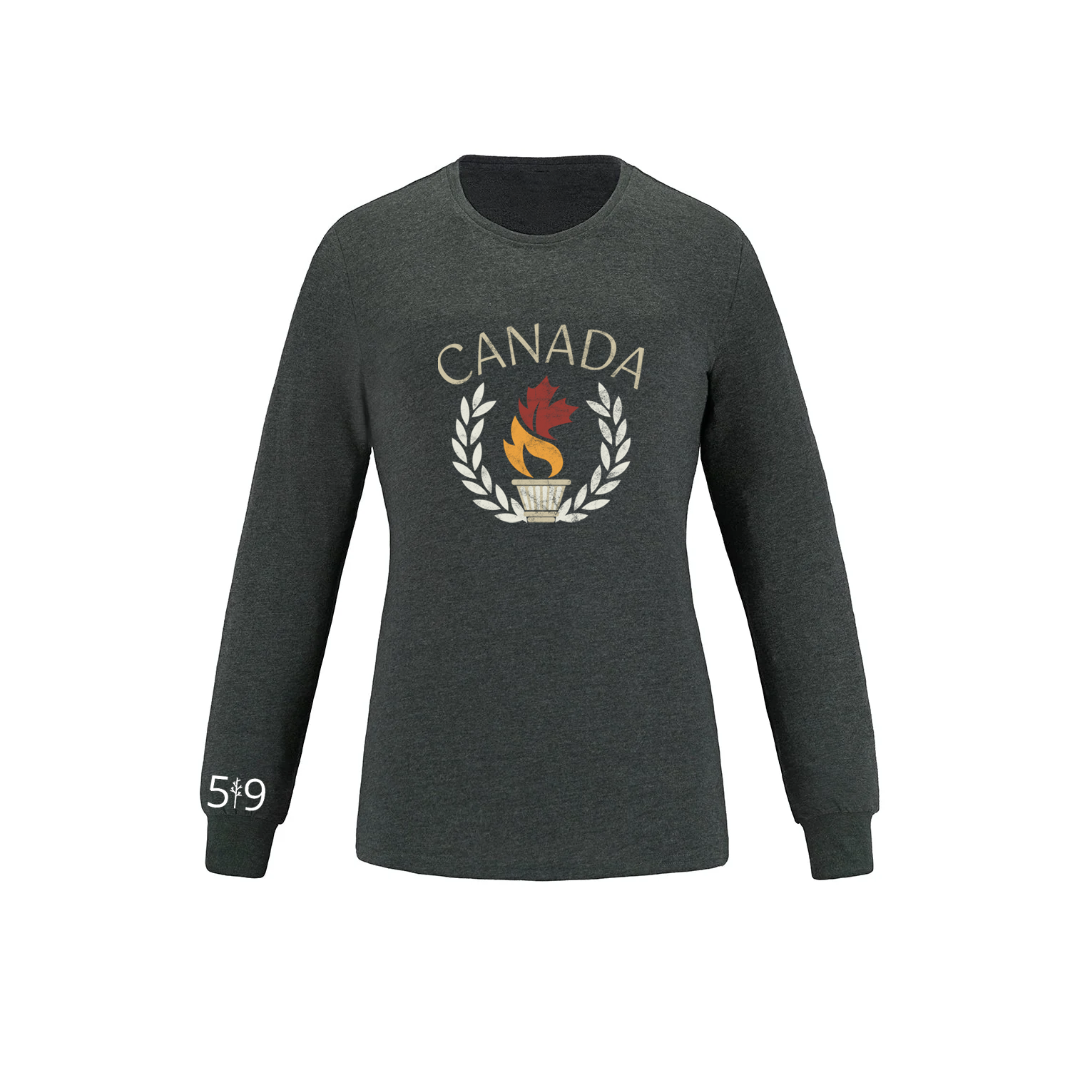 T-SHIRT À MANCHES LONGUES CANADA TORCH (FEMMES)