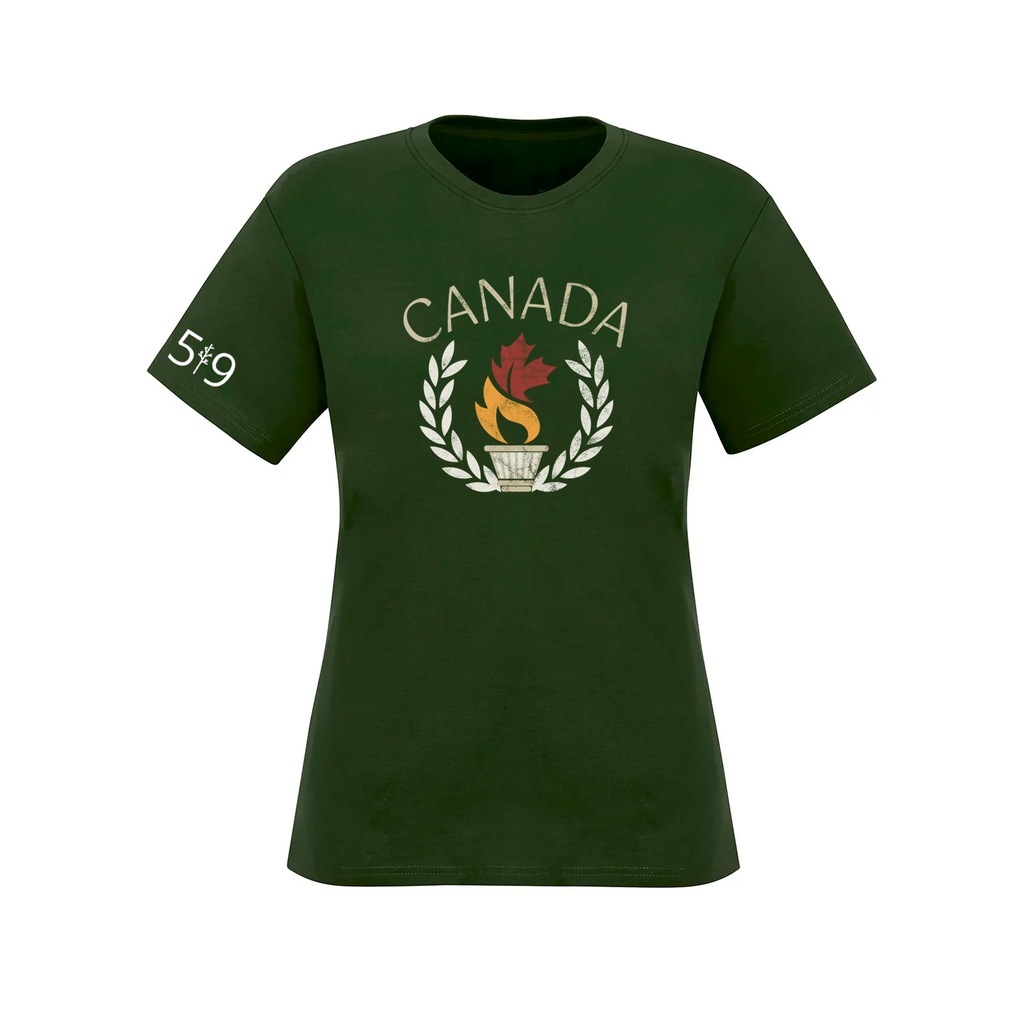 T-SHIRT TORCHE DU CANADA (FEMME)