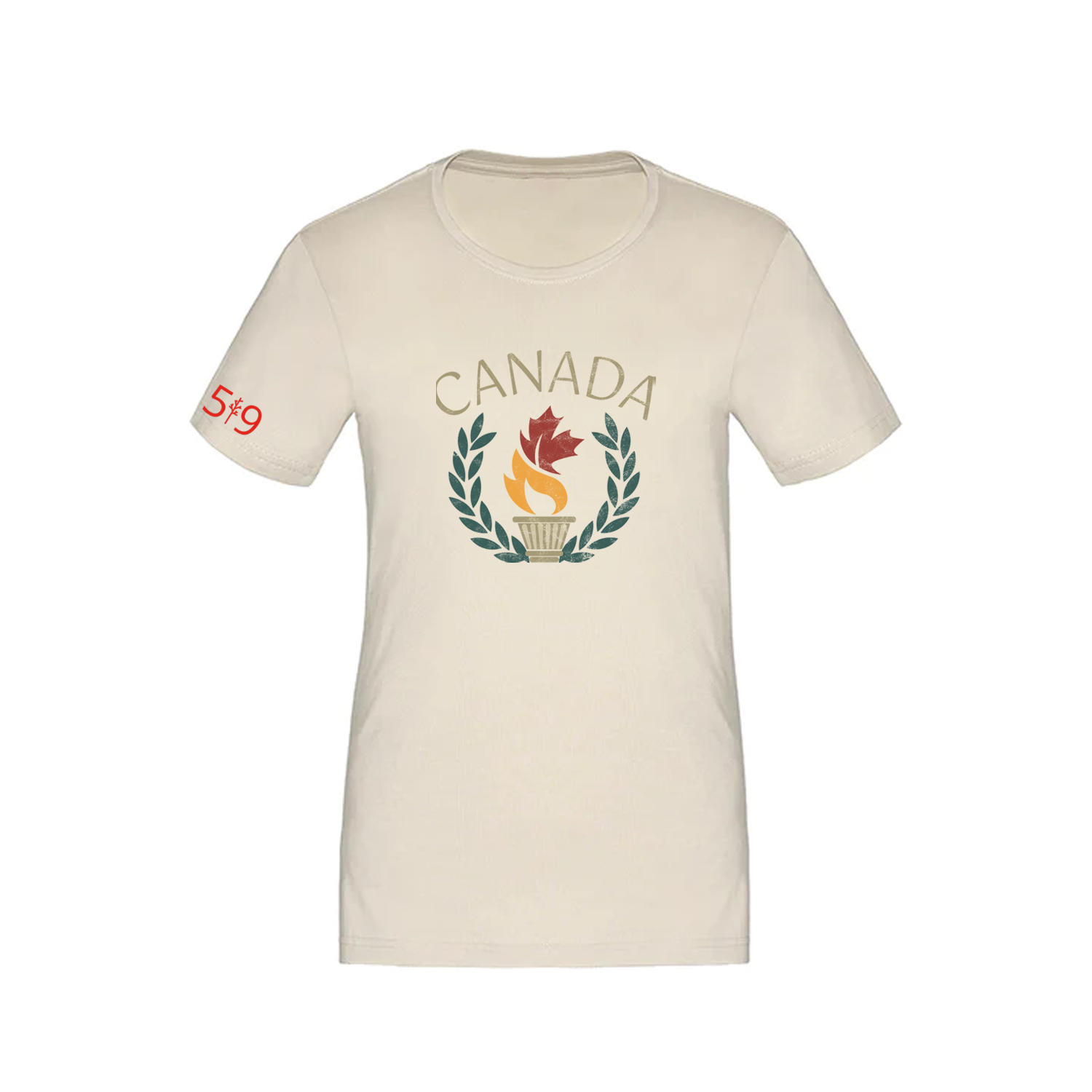T-SHIRT TORCHE DU CANADA (FEMME)