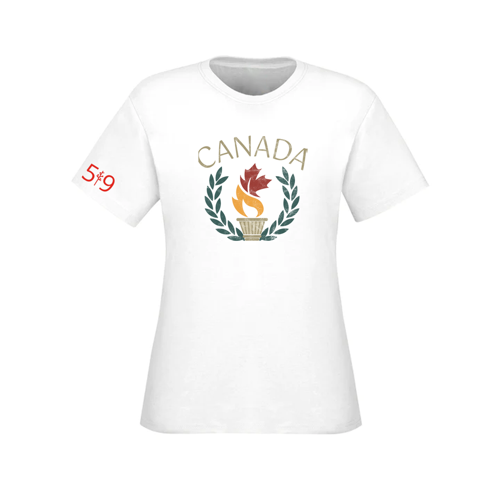 T-SHIRT TORCHE DU CANADA (FEMME)