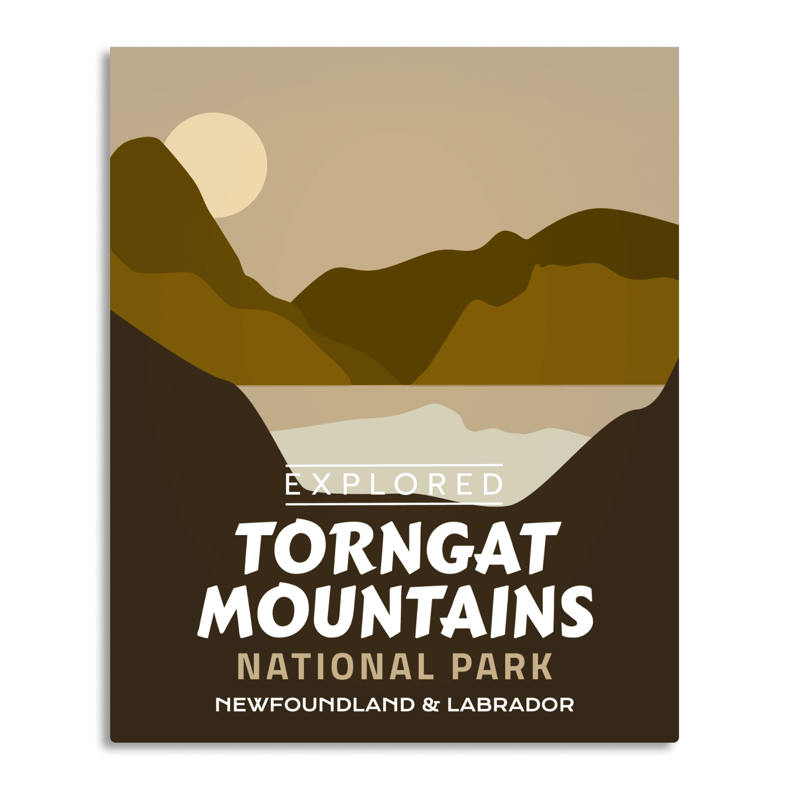 Affiche « Explorée » du parc national des monts Torngat