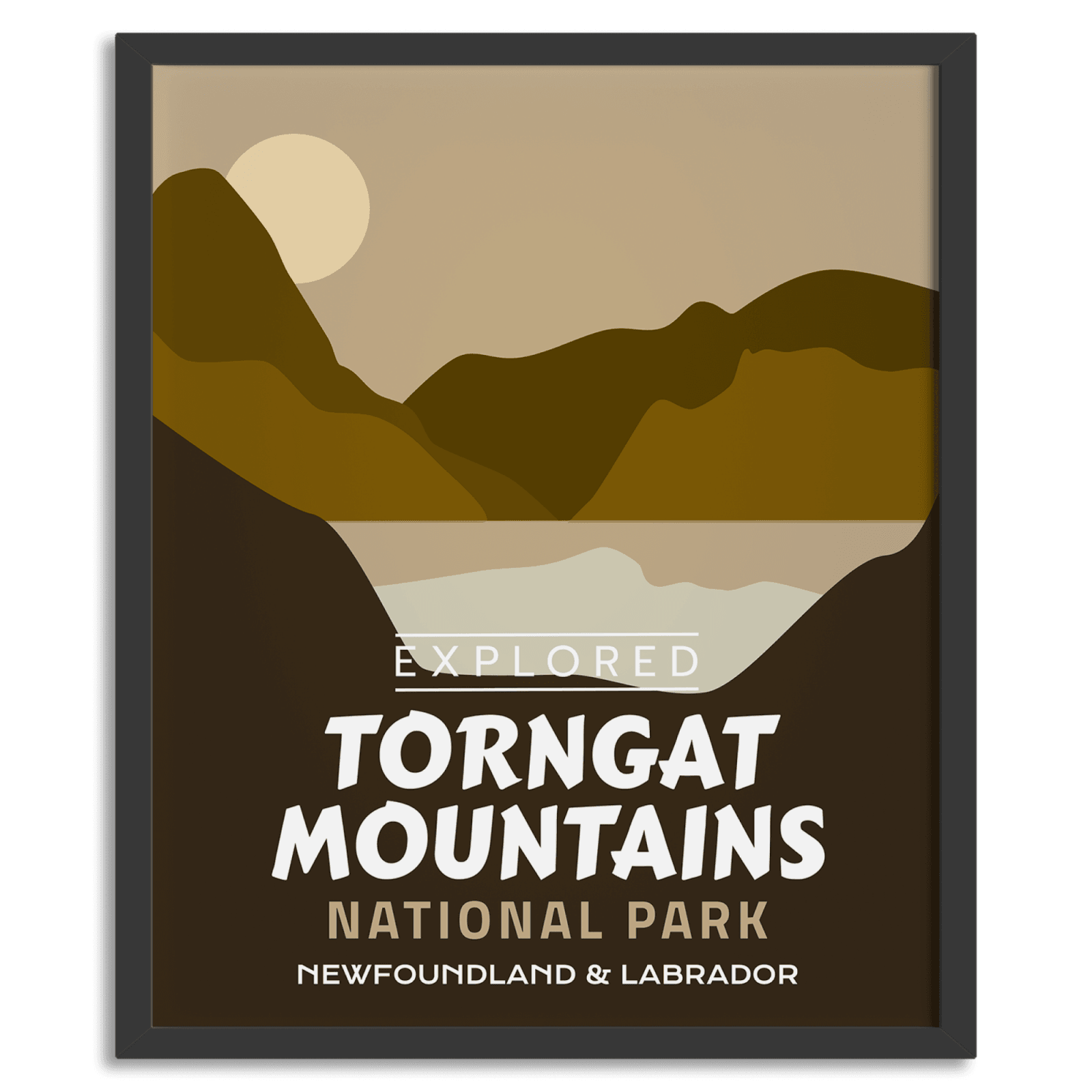 Affiche « Explorée » du parc national des monts Torngat
