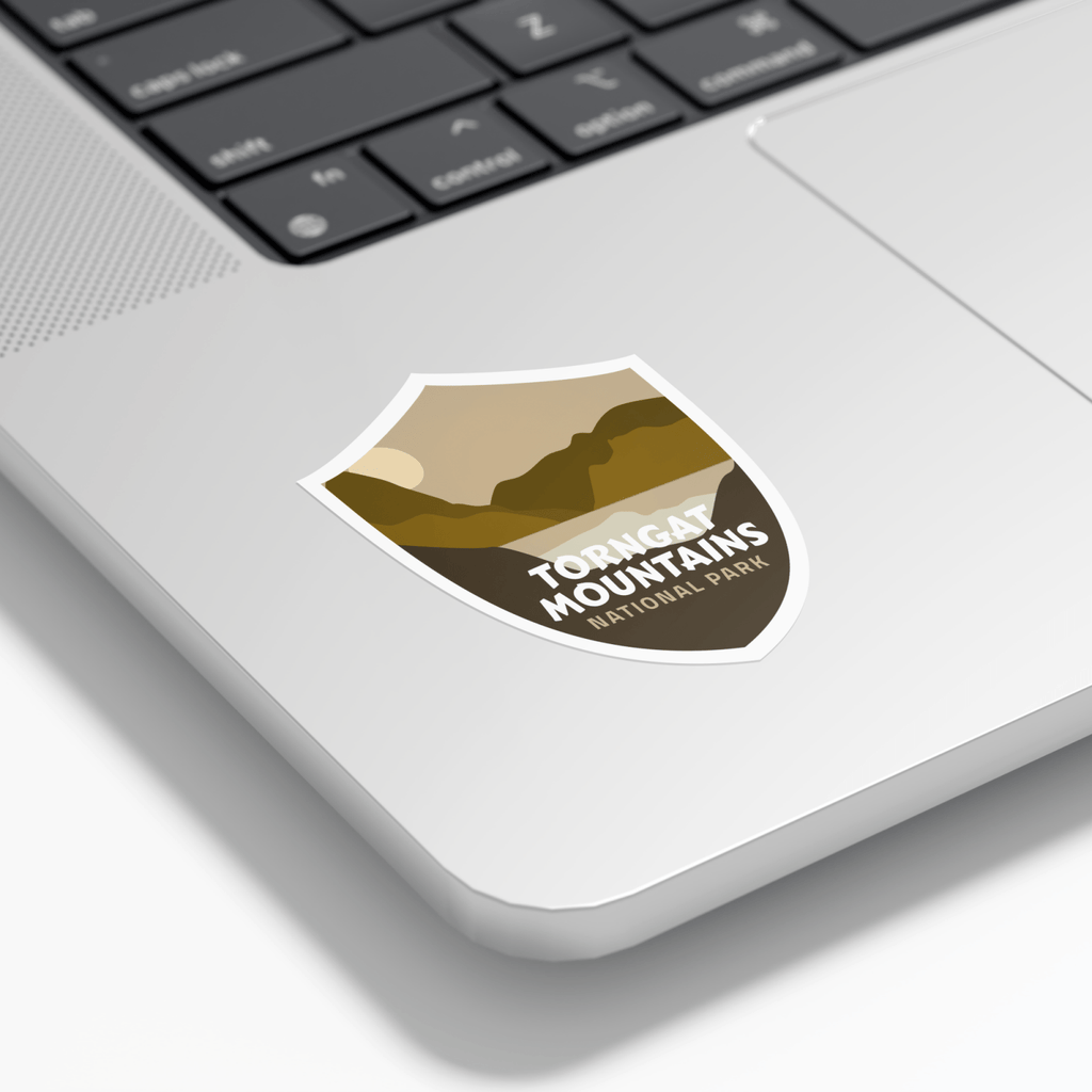 Autocollant en vinyle imperméable du parc national des monts Torngat (Canada) 