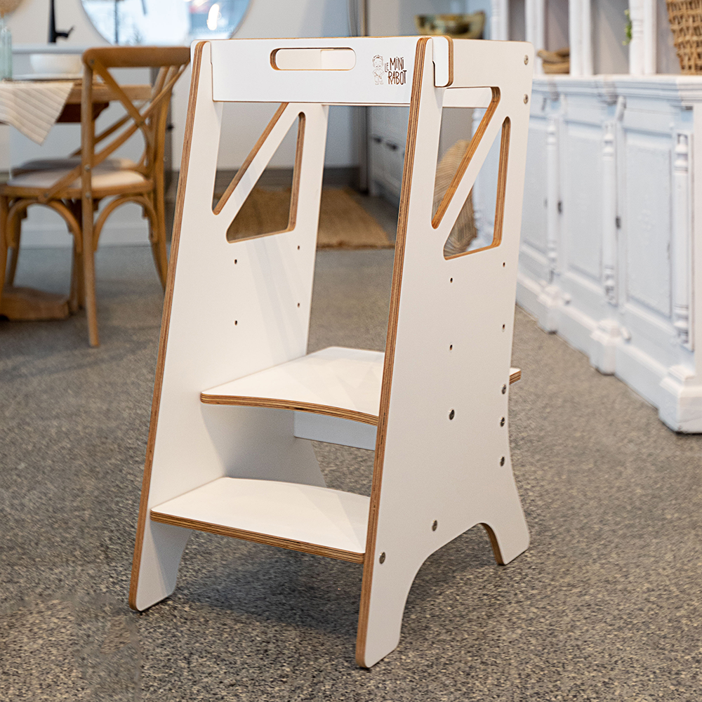 Wooden Adjustable Learning Tower for Kids - The Mini Chef