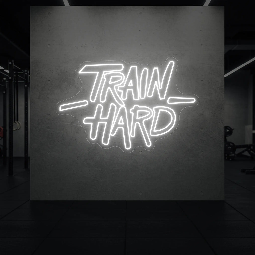 TRAIN HARD Neon Sign