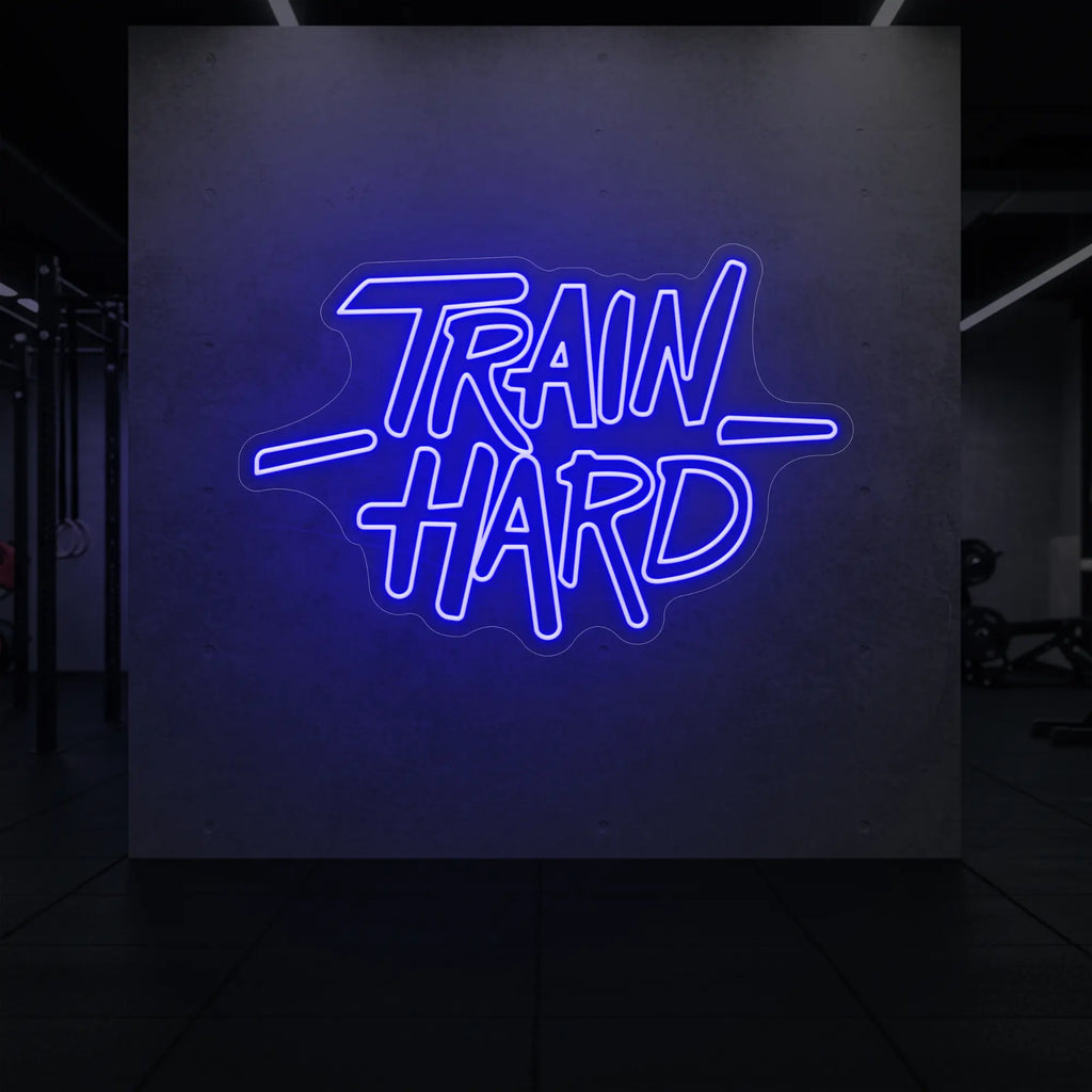 TRAIN HARD Neon Sign