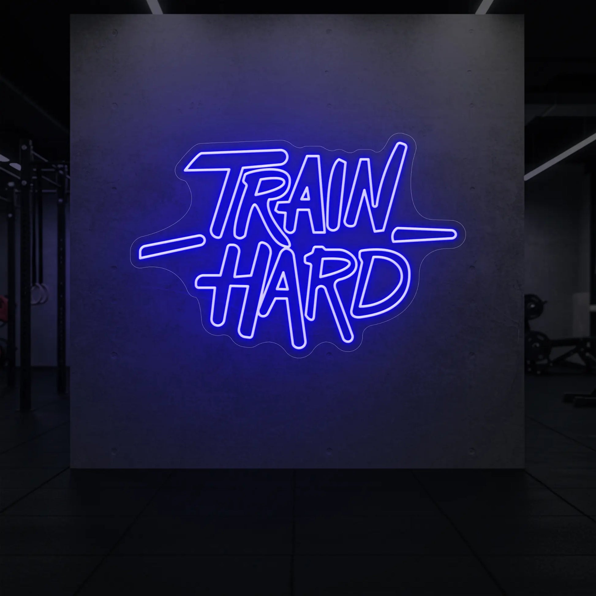 Enseigne lumineuse TRAIN HARD