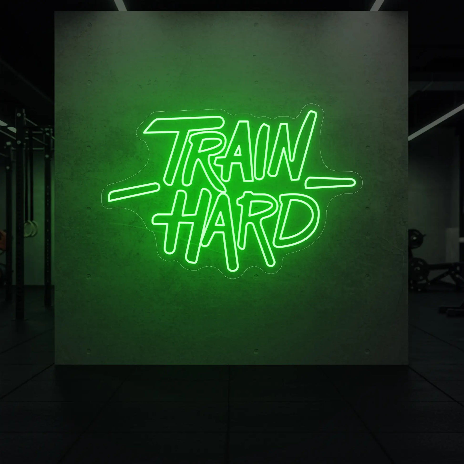 Enseigne lumineuse TRAIN HARD