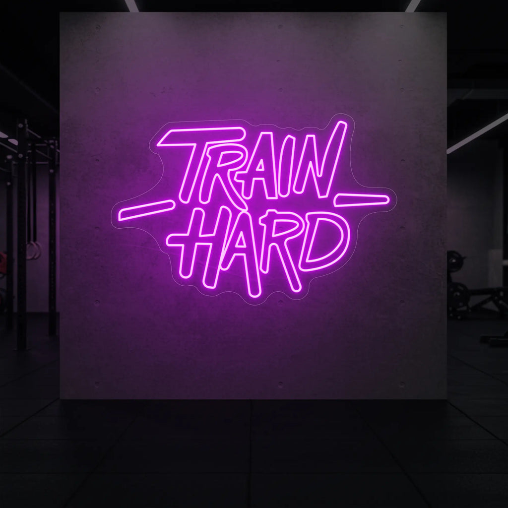 TRAIN HARD Neon Sign