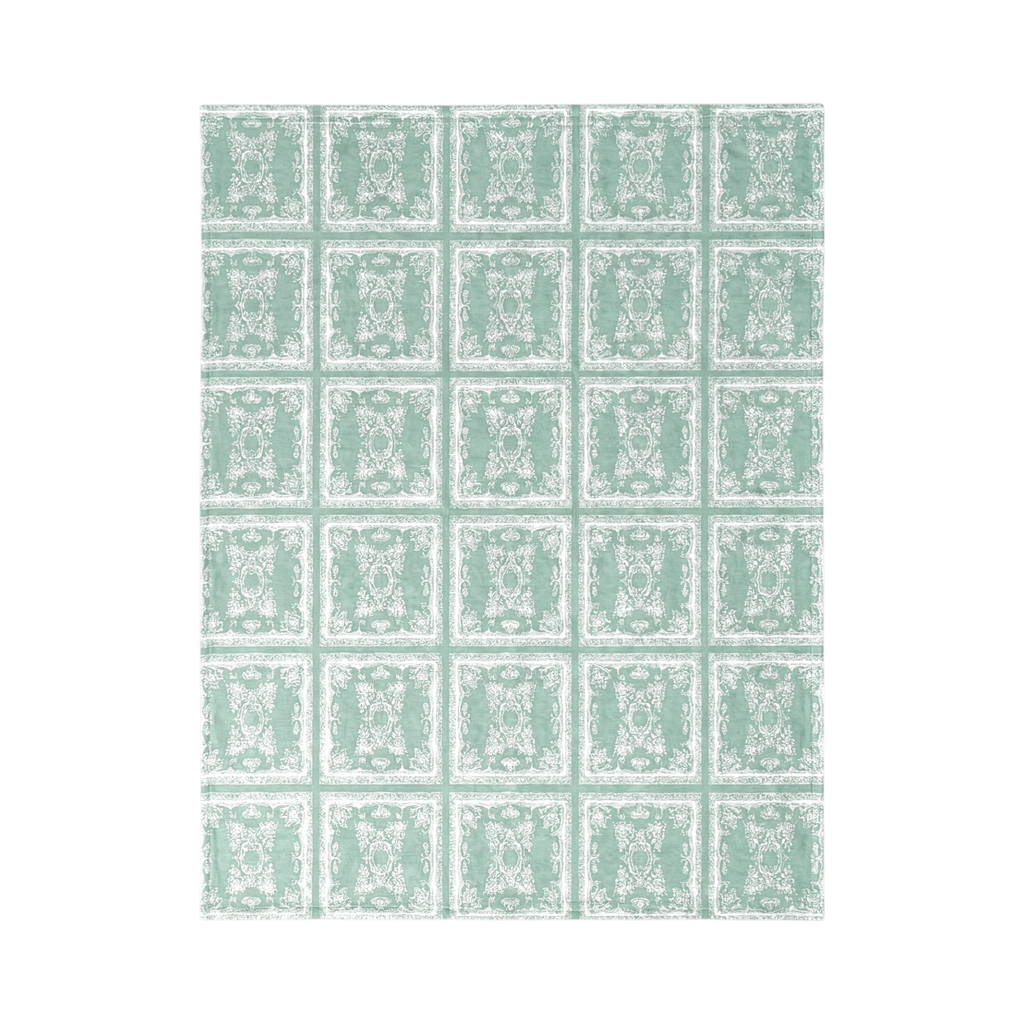 Lemon Tree Stone Washed Cotton Reversible Throw Blanket - Green