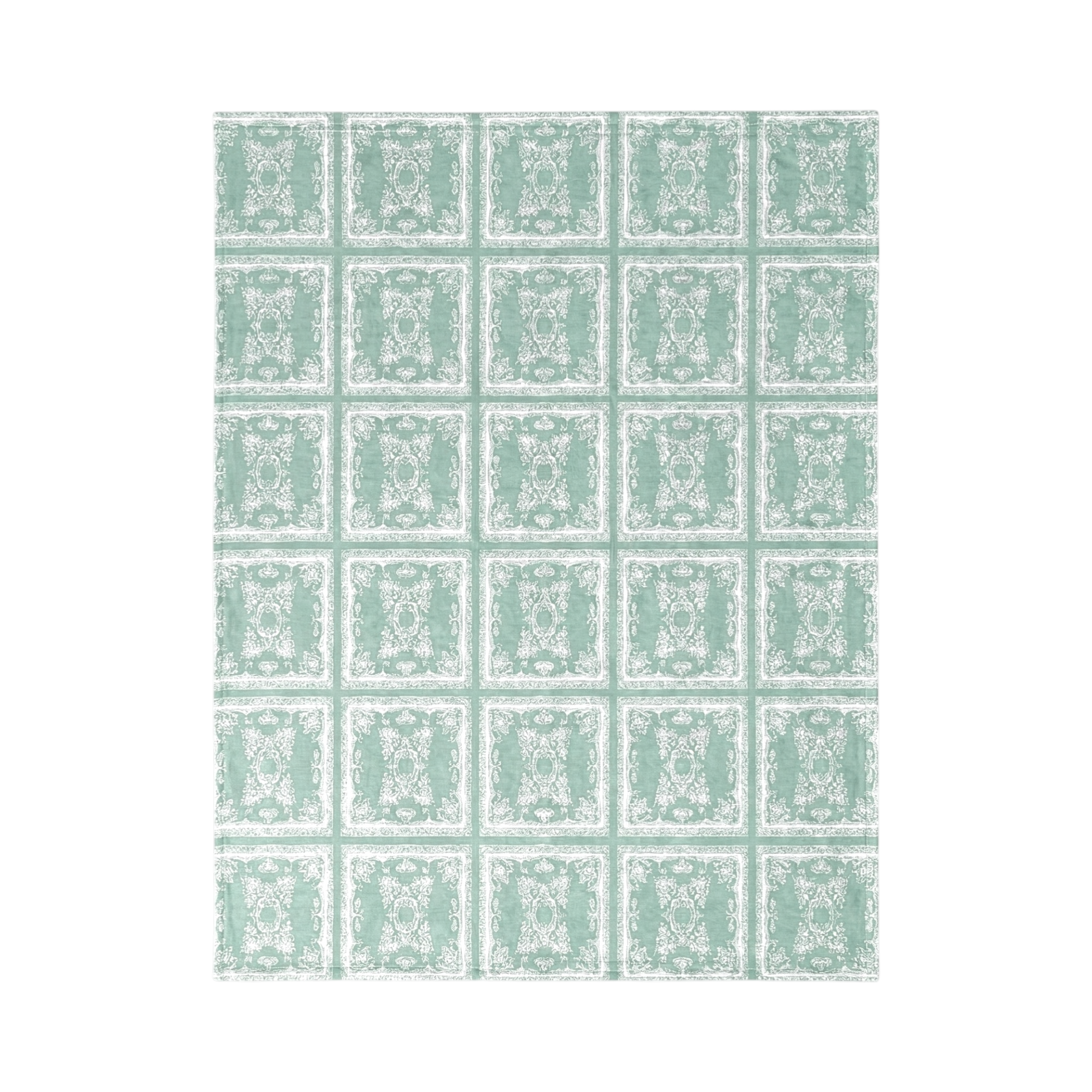 Lemon Tree Stone Washed Cotton Reversible Throw Blanket - Green