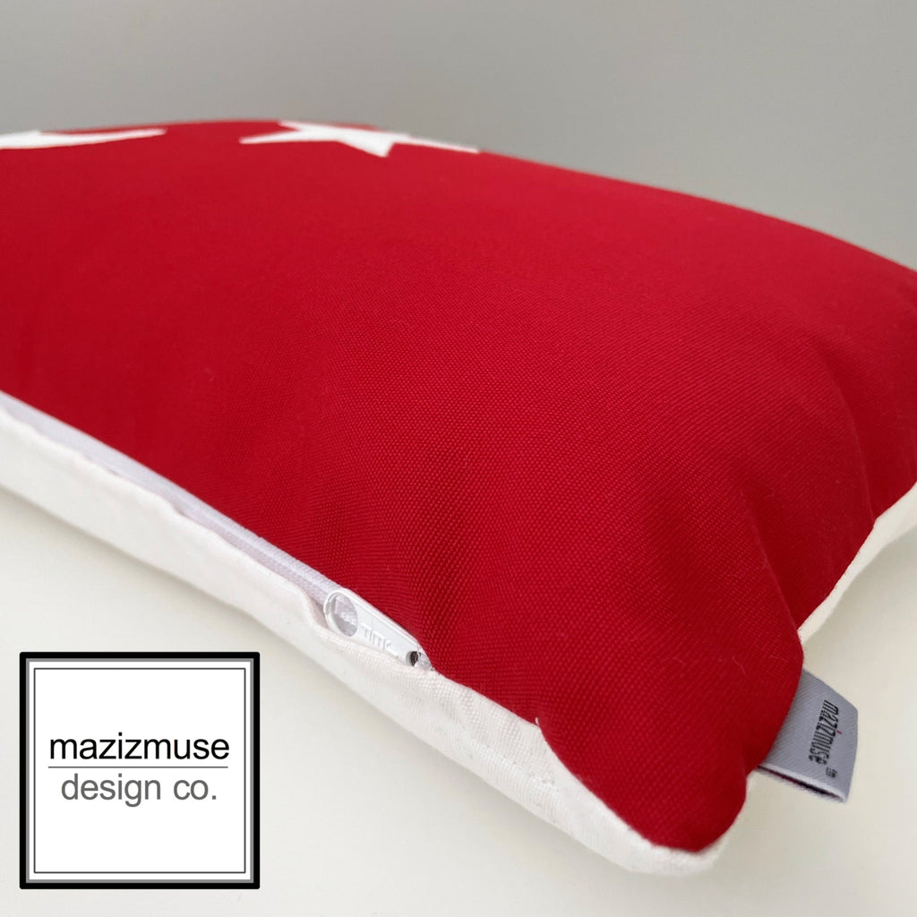 Turkey Flag Pillow Cover, Turkish Sunbrella® Outdoor Cushion Cover