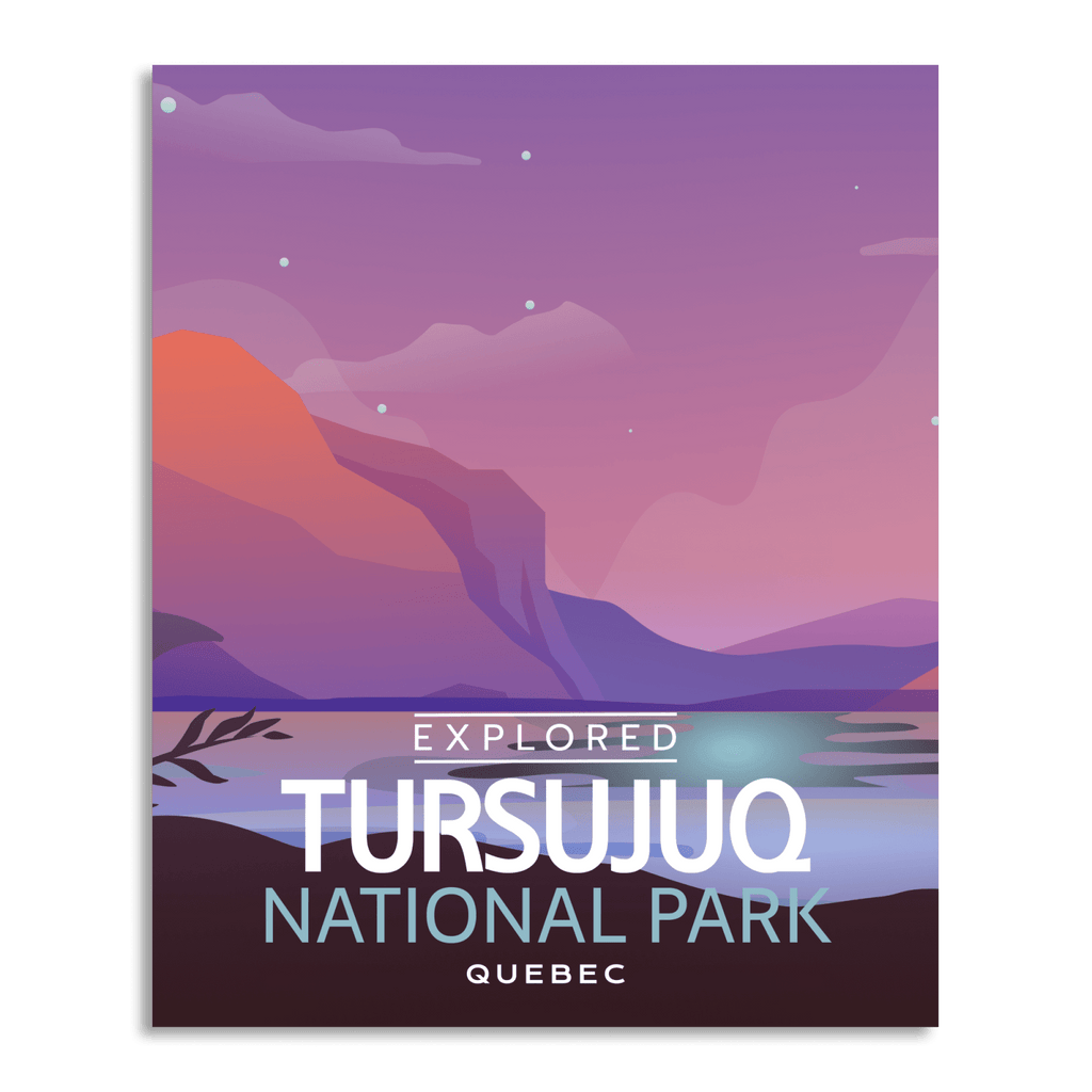 Affiche « Explorée » du parc national de Tursujuq