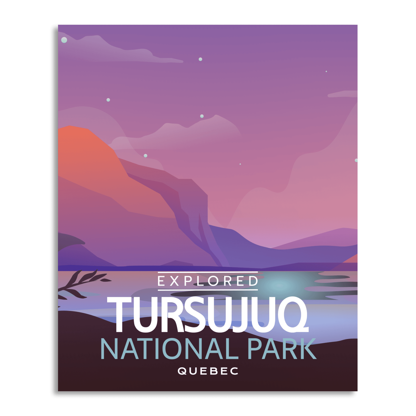 Affiche « Explorée » du parc national de Tursujuq