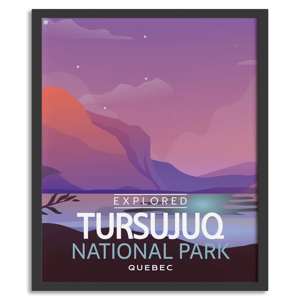 Affiche « Explorée » du parc national de Tursujuq