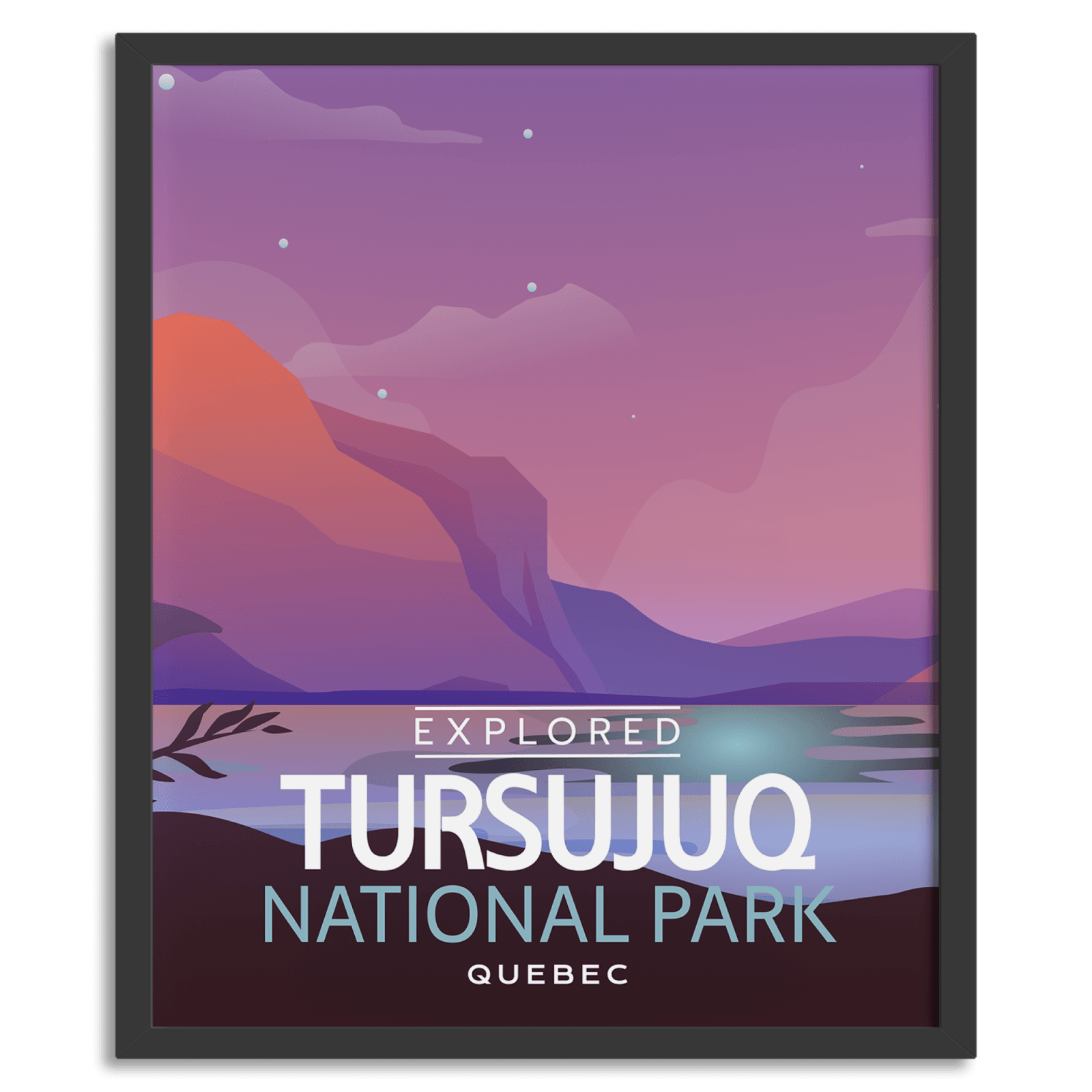 Affiche « Explorée » du parc national de Tursujuq